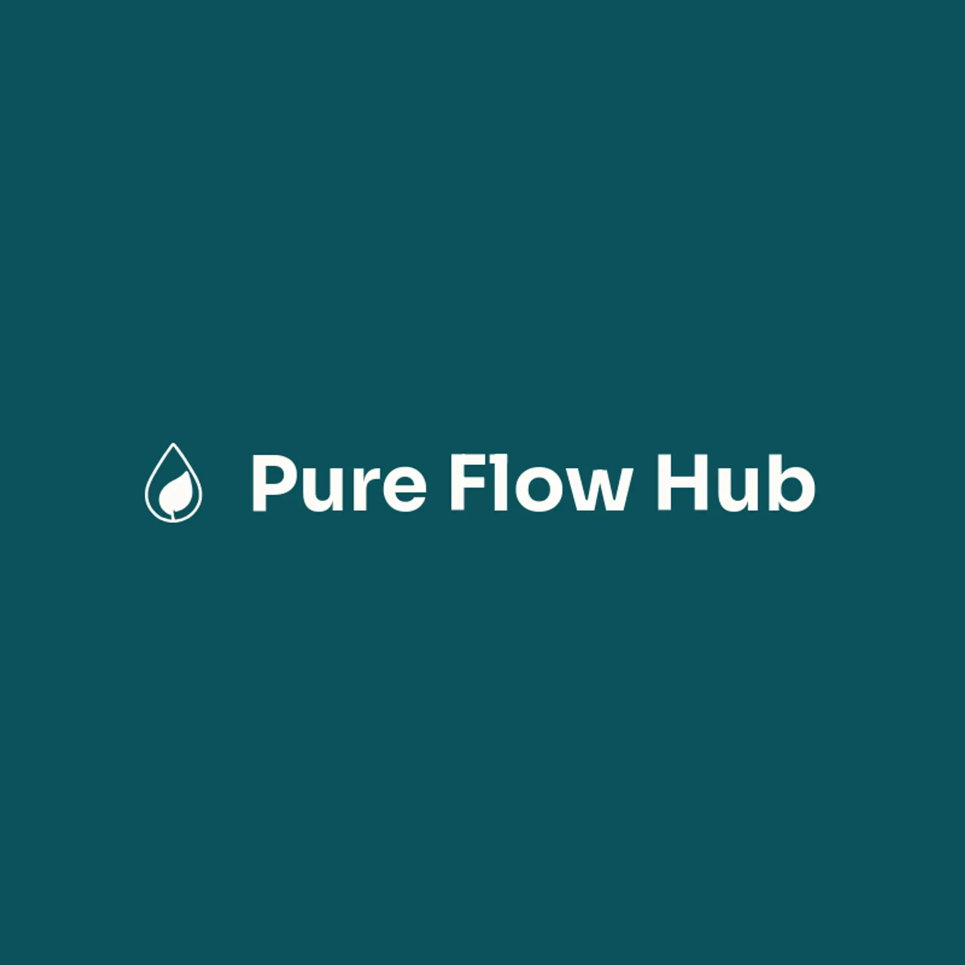 Pure Flow Hub logo for water refilling station