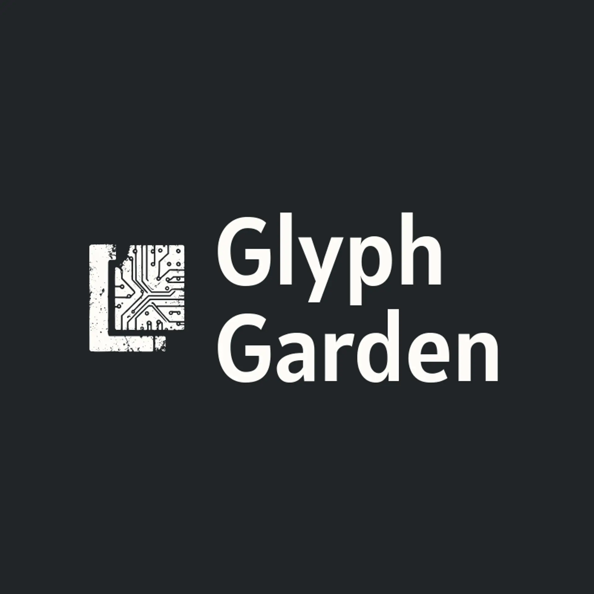 Glyph Garden logo for hacker
