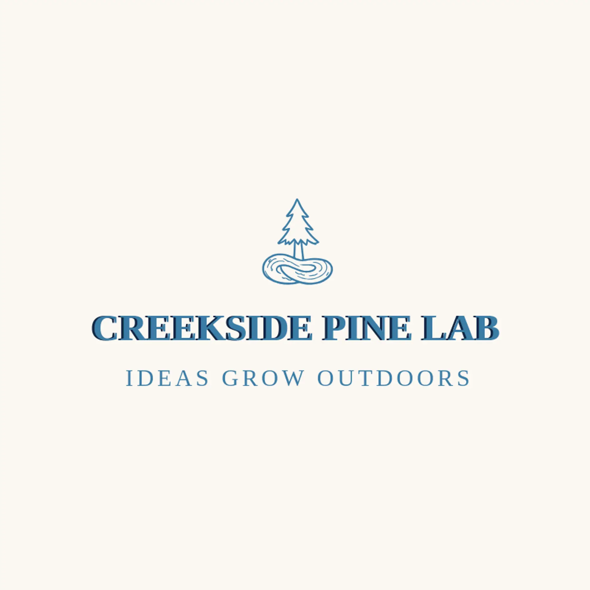 Creekside Pine Lab logo for pine tree