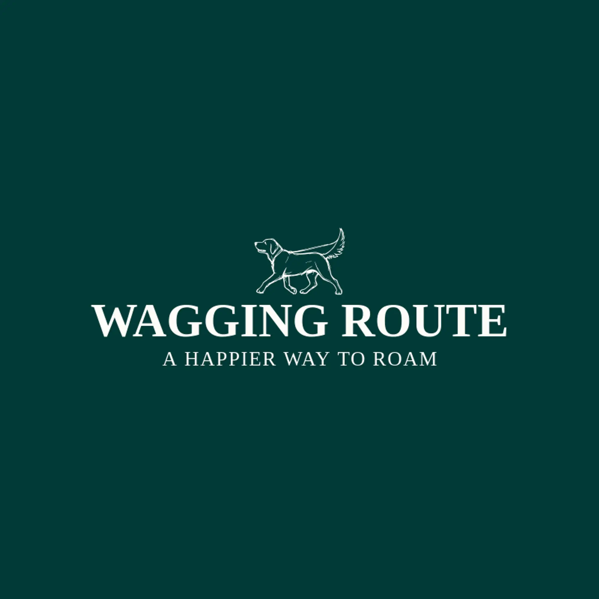 Wagging Route logo for dog walking