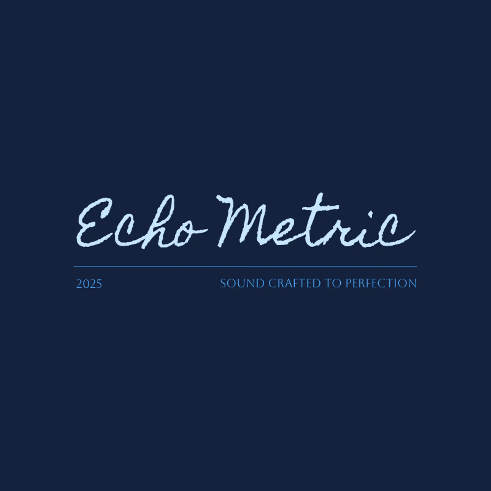 Echo Metric logo for music producer