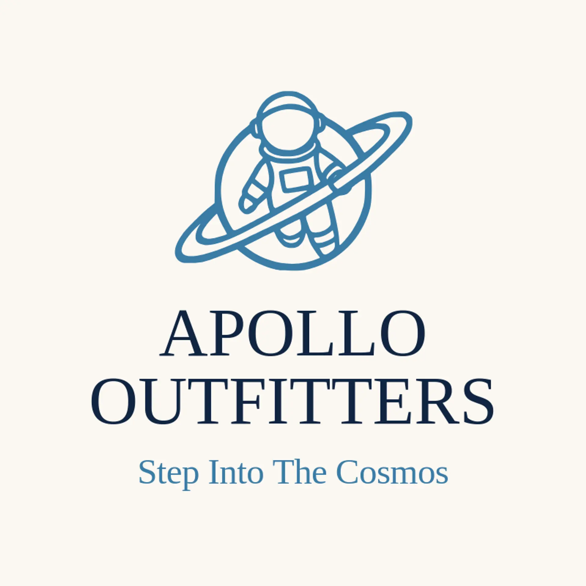 Apollo Outfitters logo for astronaut