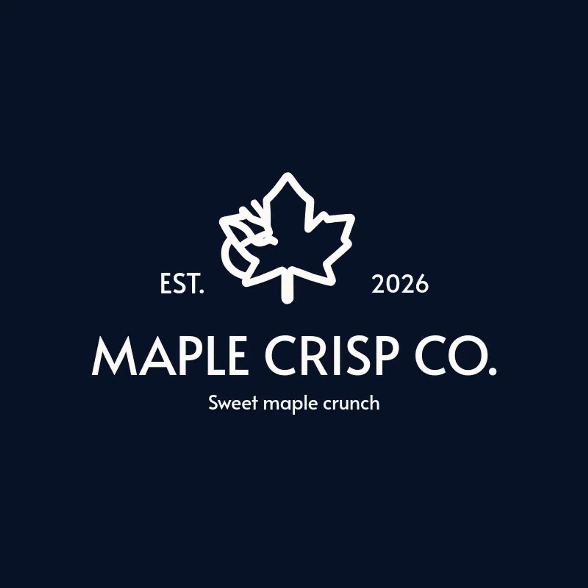 Maple Crisp Co. logo for chips
