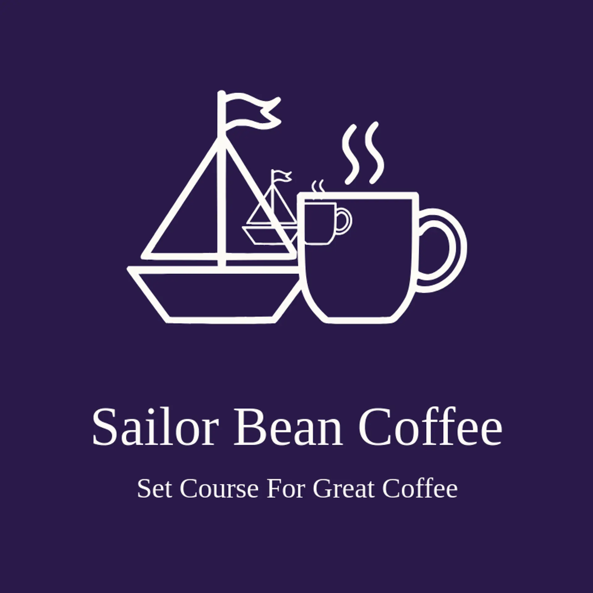 Sailor Bean Coffee logo for coffee cup