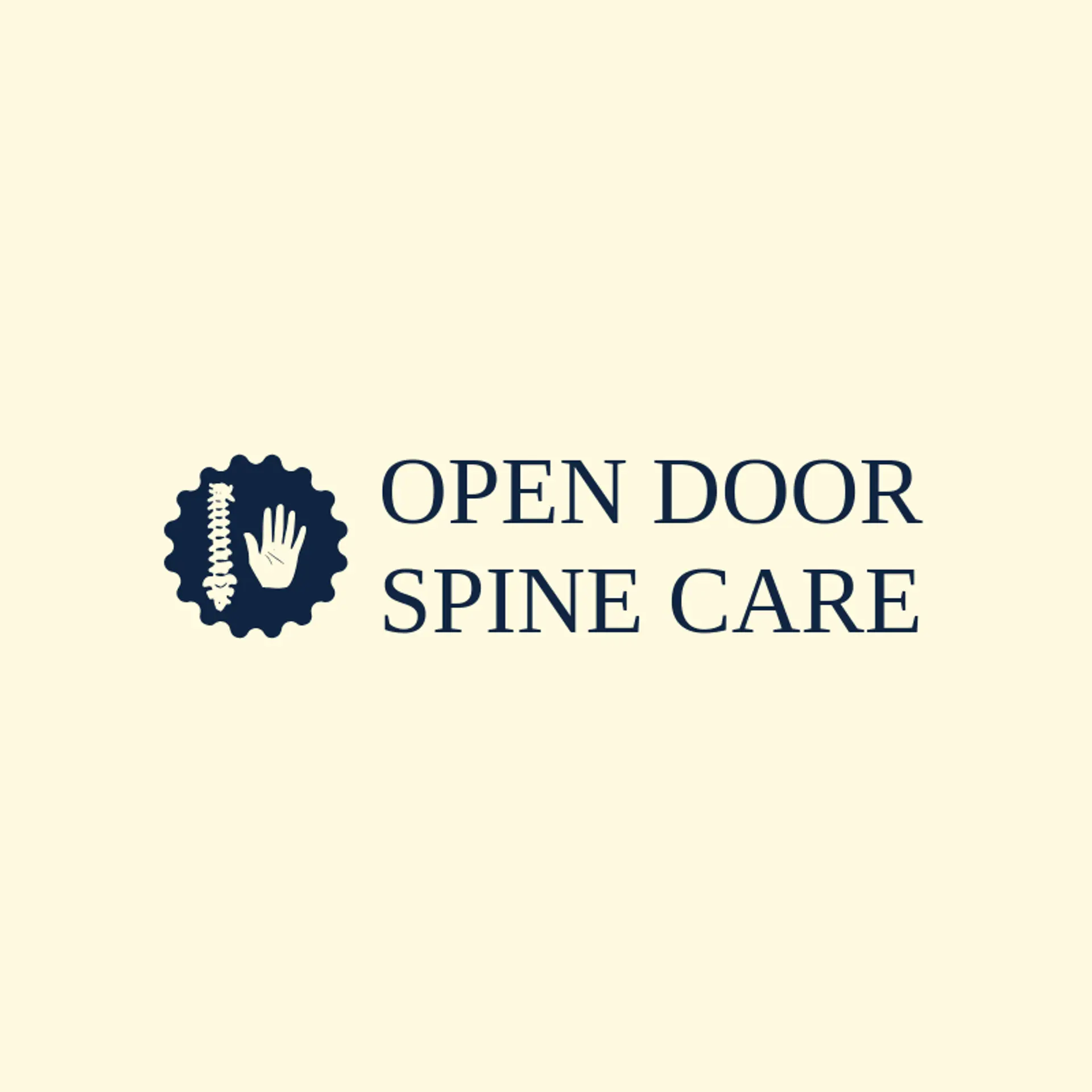Open Door Spine Care logo for spine