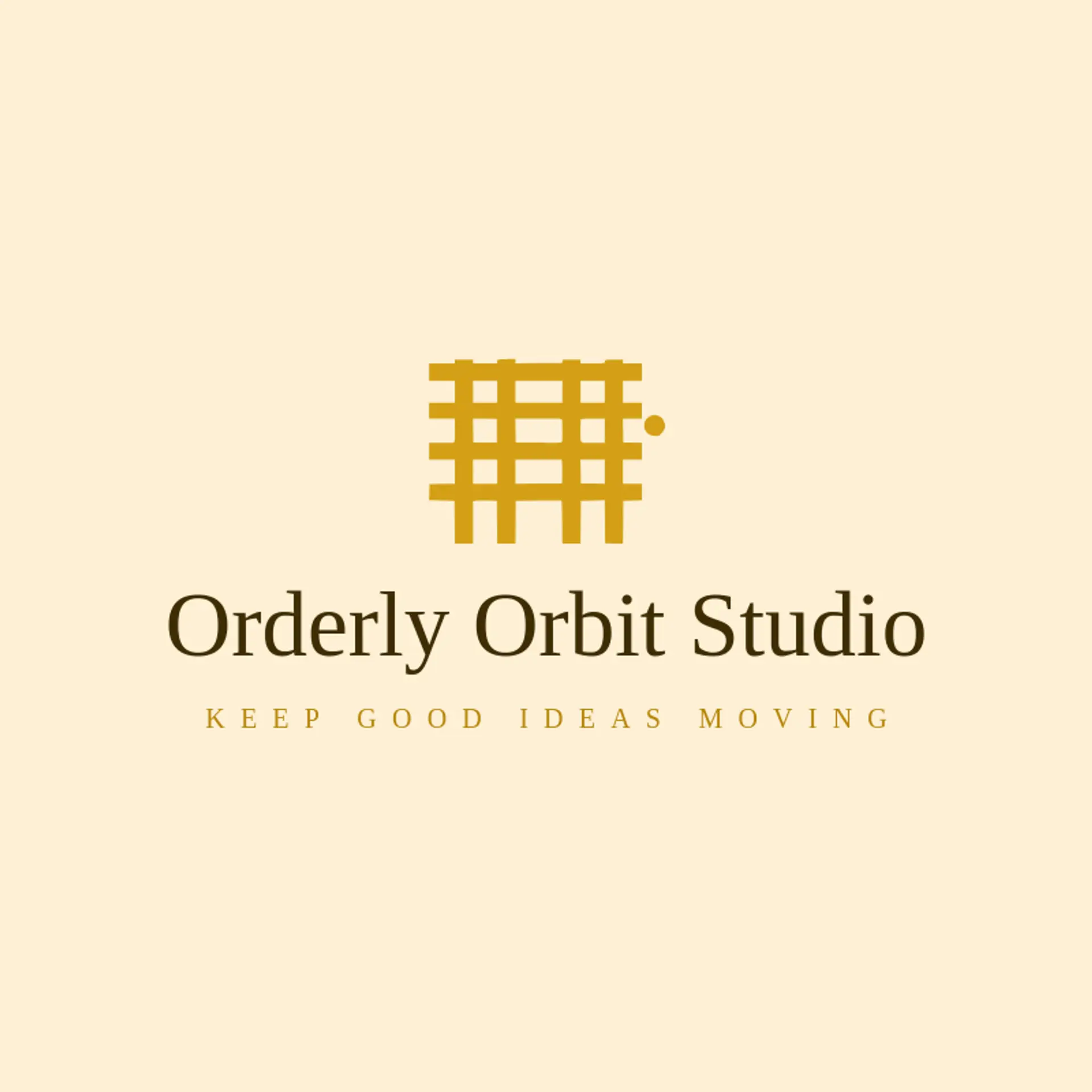 Orderly Orbit Studio logo for grid