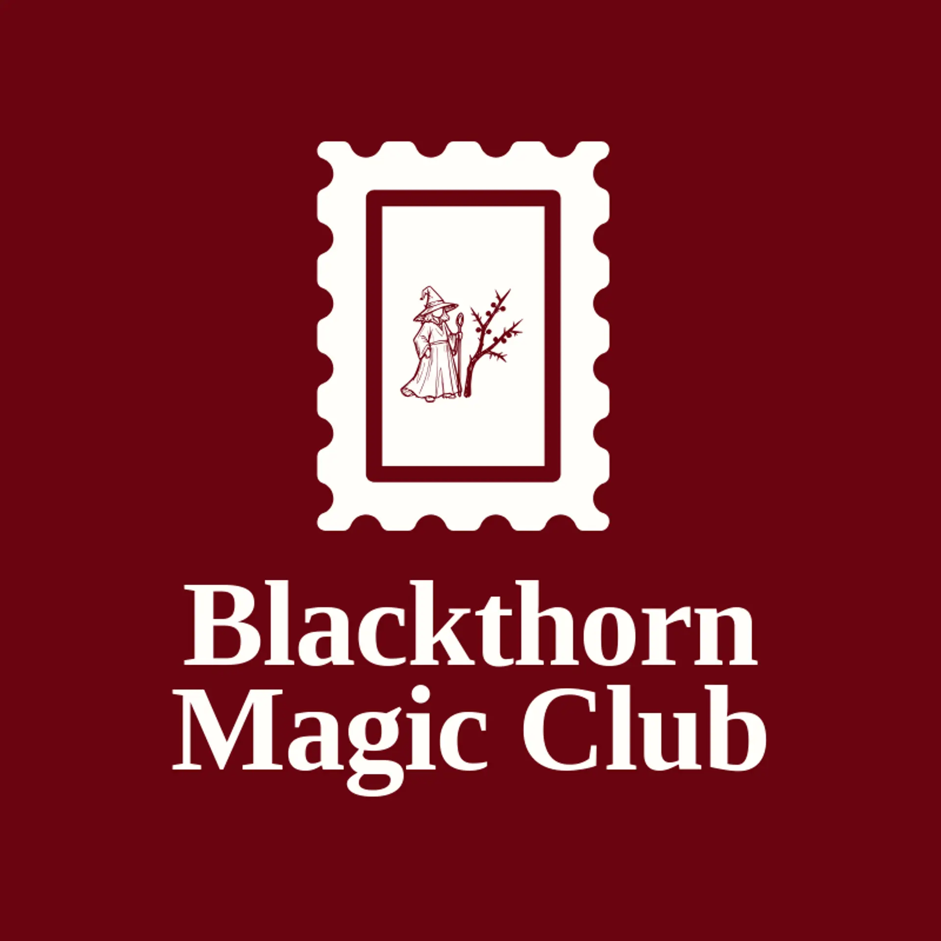 Blackthorn Magic Club logo for witch