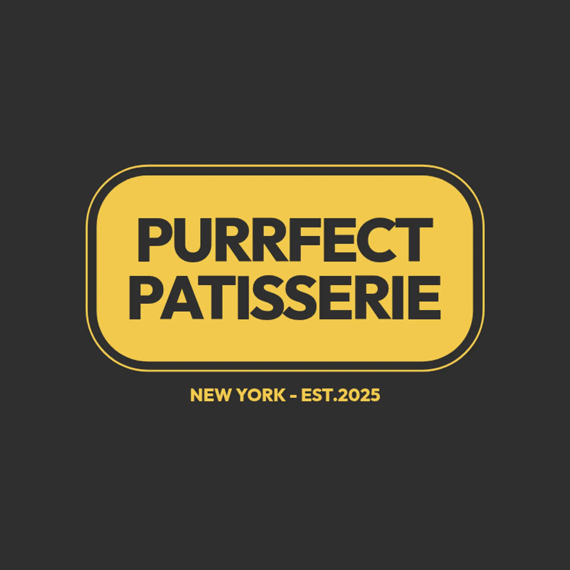 Purrfect Patisserie logo for cat cafe
