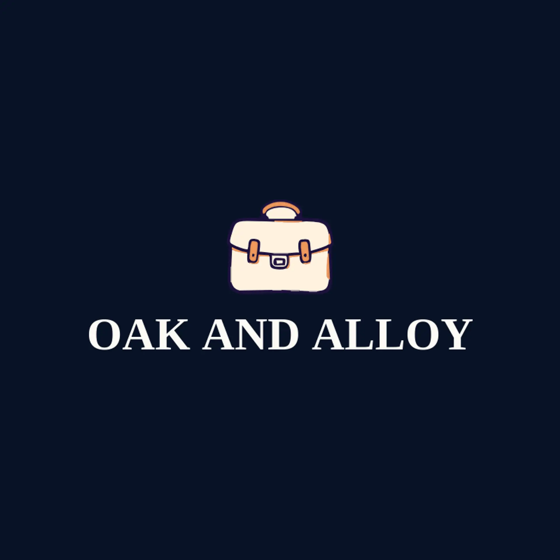 Oak and Alloy logo for Buckle