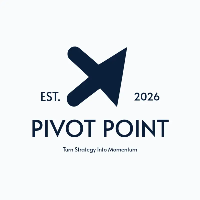 The email name Pivot Point as a branded logo with a single color icon