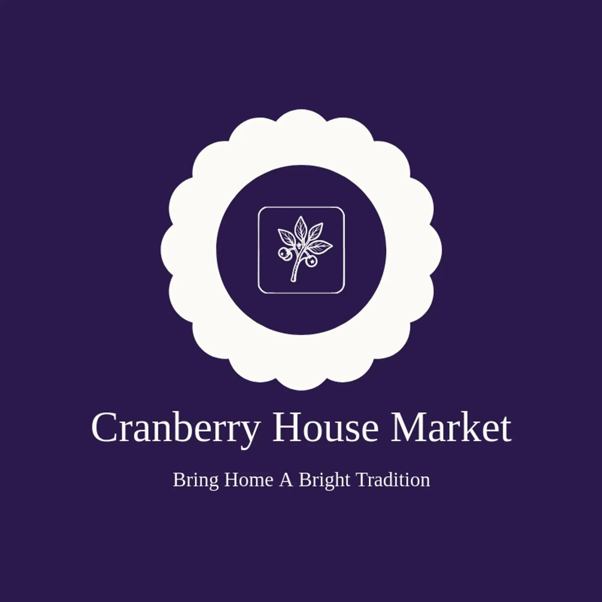 Cranberry House Market logo for holiday