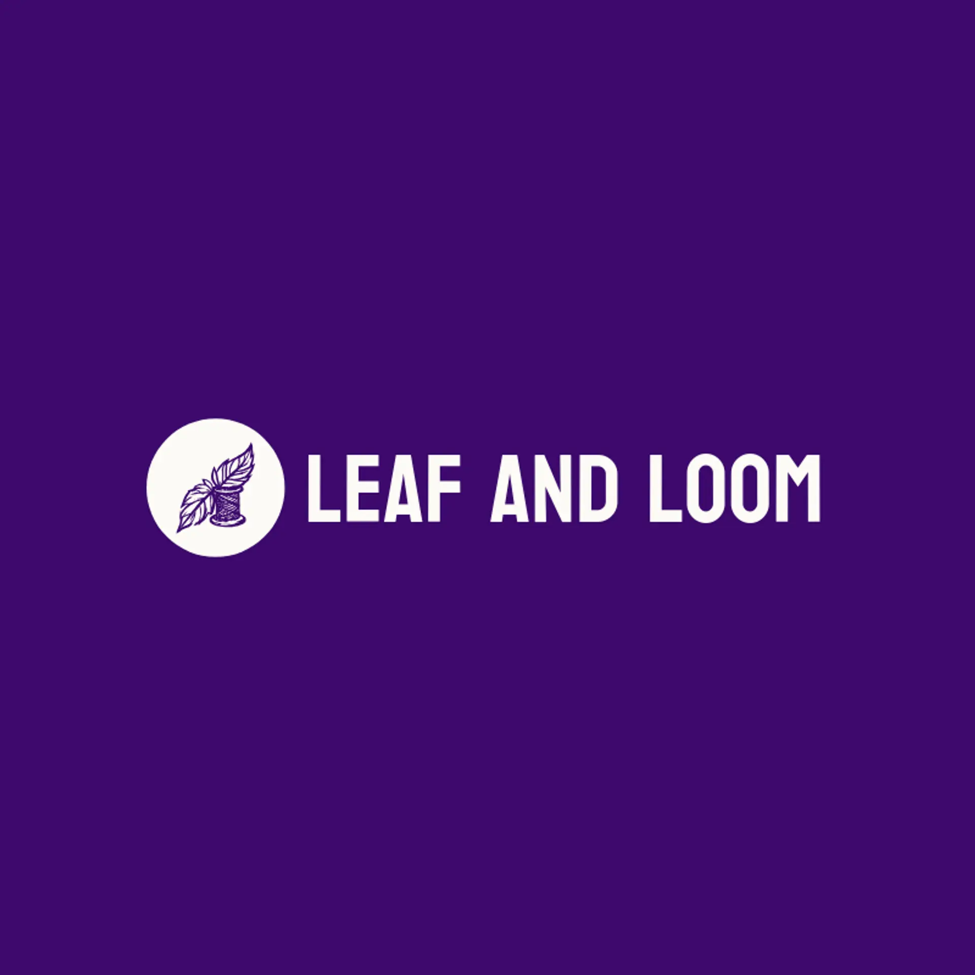 Leaf And Loom logo for embroidery