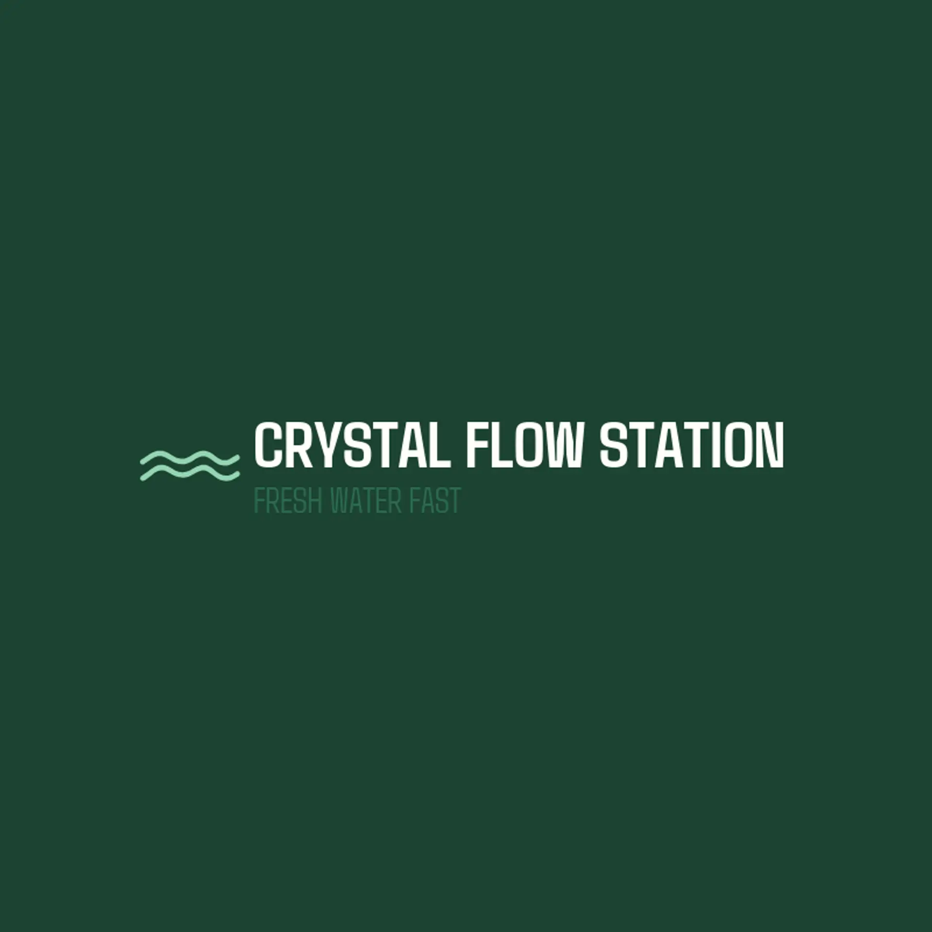 Crystal Flow Station logo for water refilling station