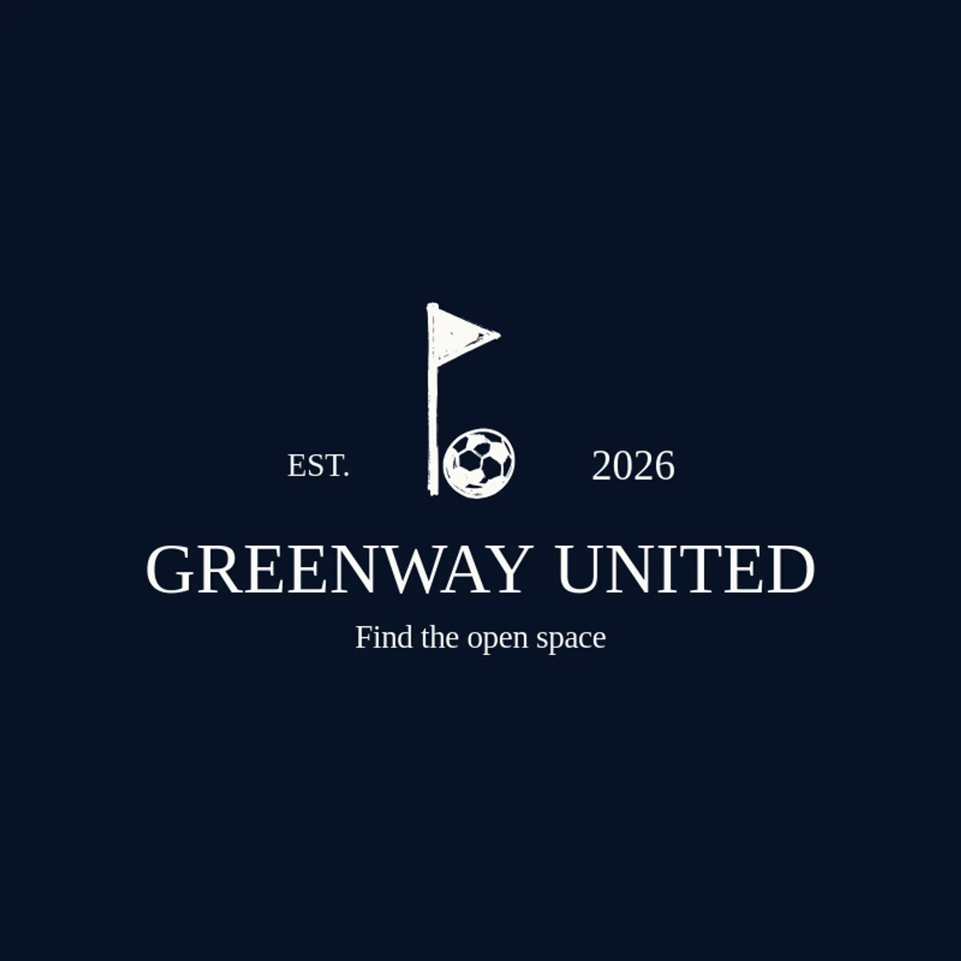 Greenway United logo for soccer ball