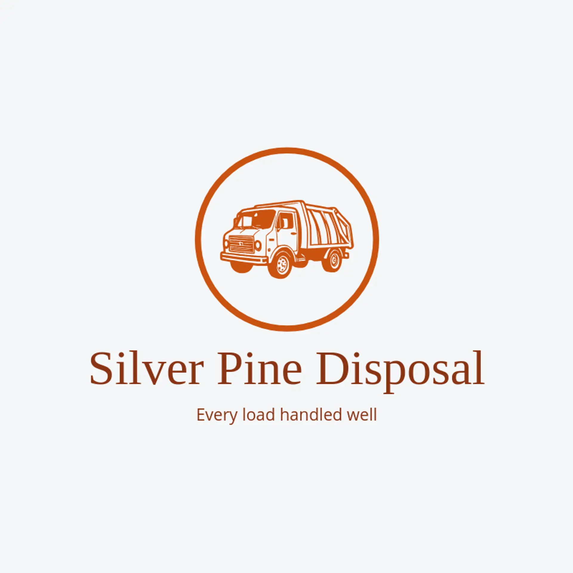 Silver Pine Disposal logo for garbage