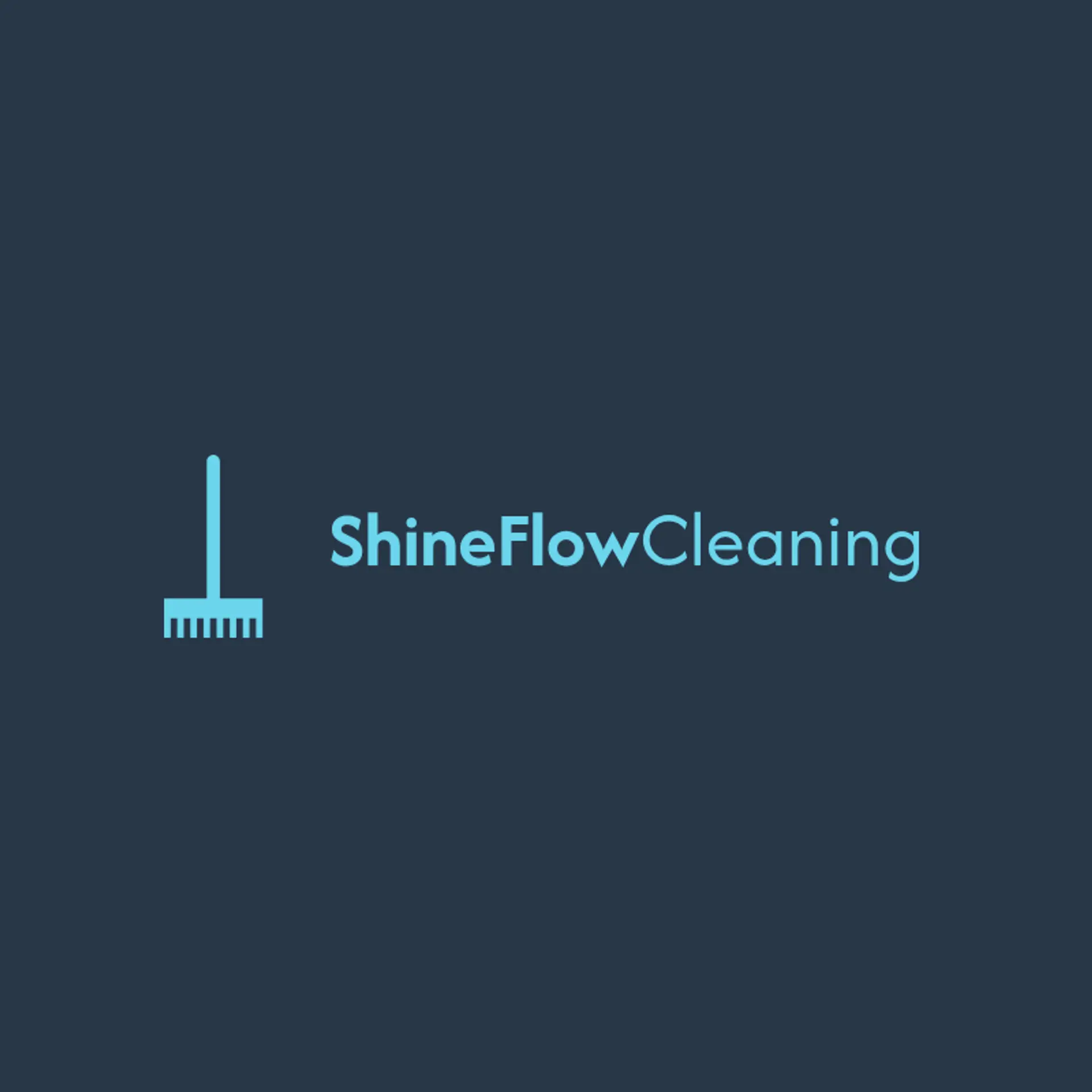 ShineFlow Cleaning logo for house cleaning