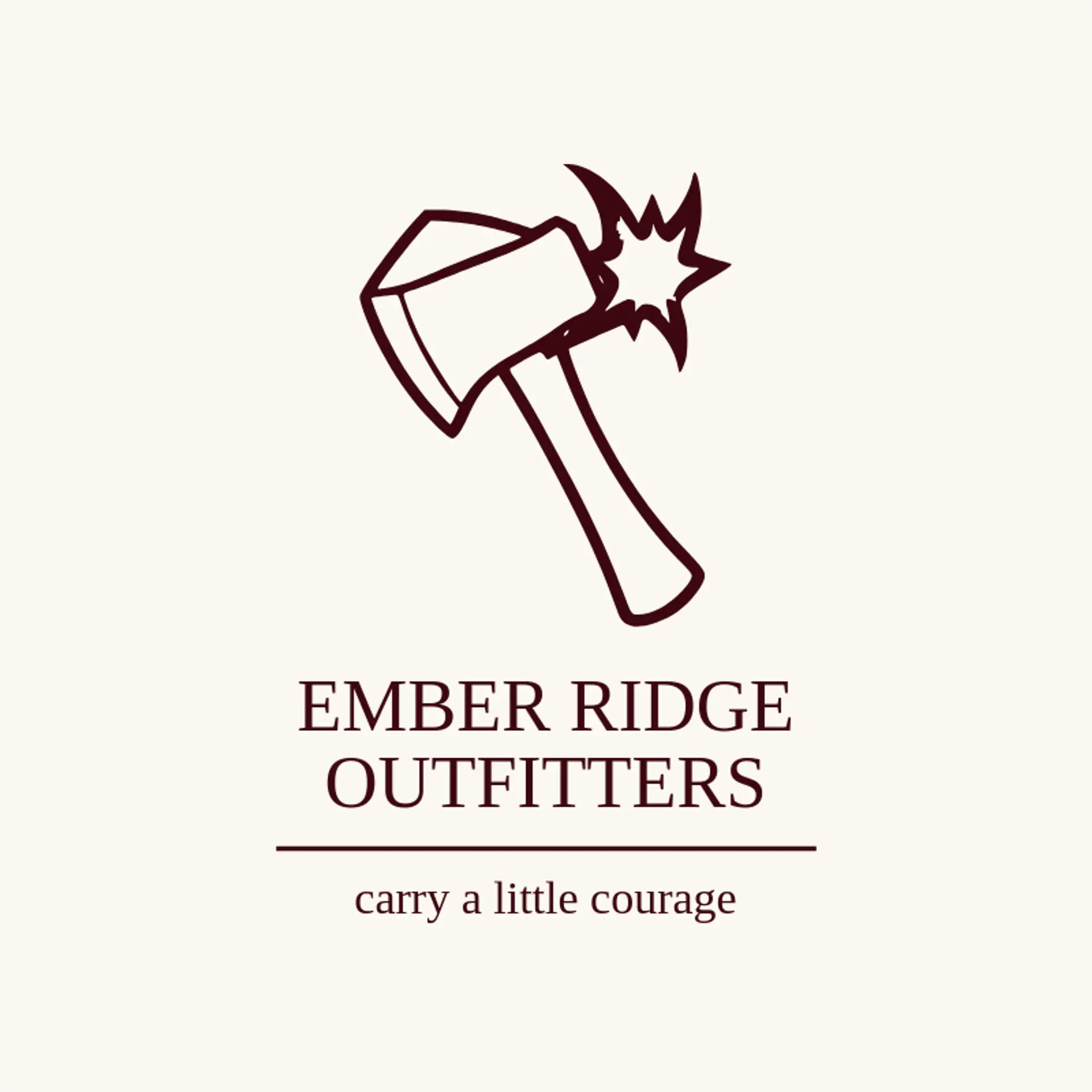 Ember Ridge Outfitters logo for tomahawk