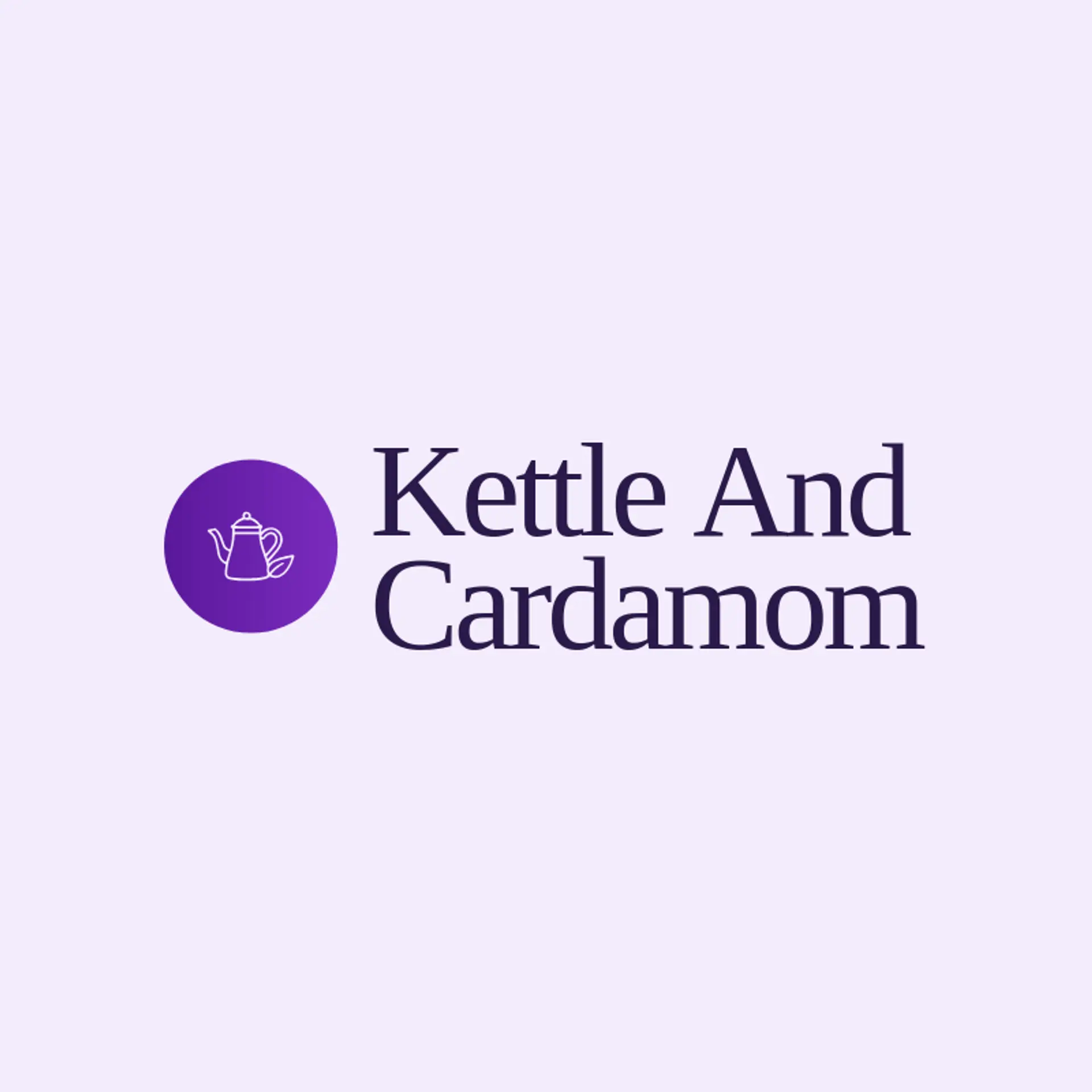 Kettle and Cardamom logo for chai