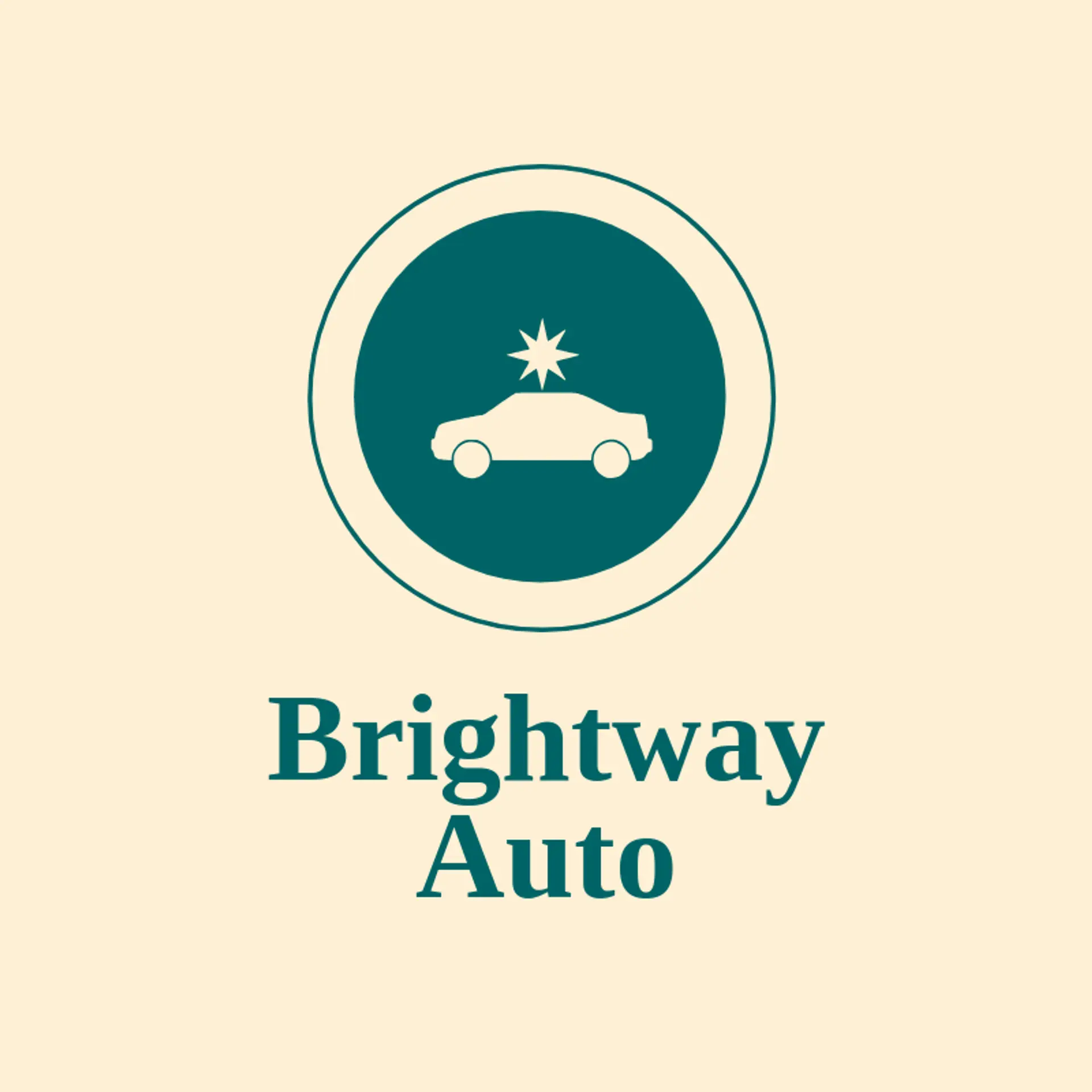 Brightway Auto logo for automobile