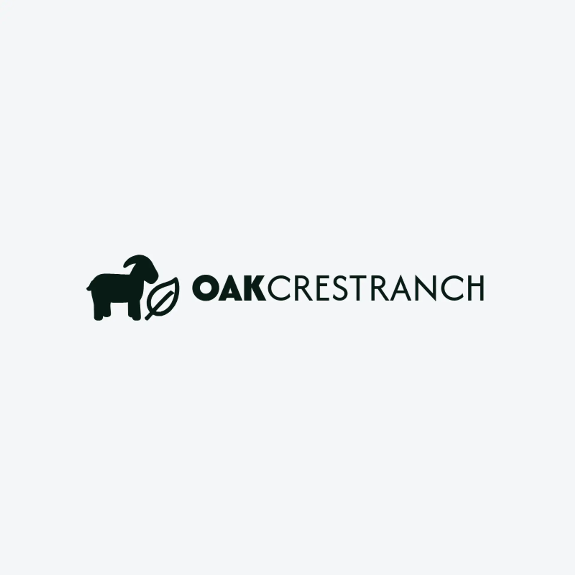 Oak Crest Ranch logo for goat