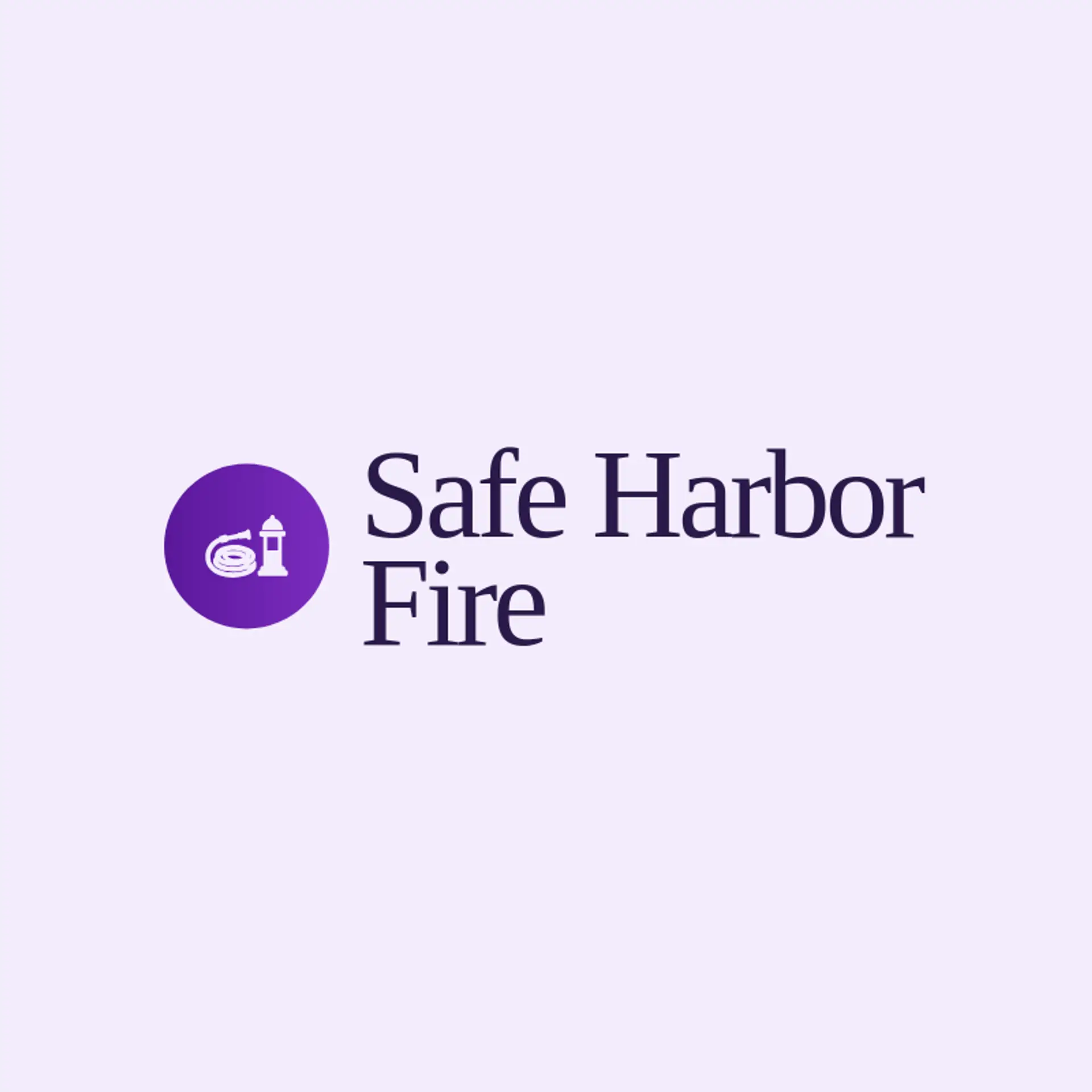 Safe Harbor Fire logo for fire station