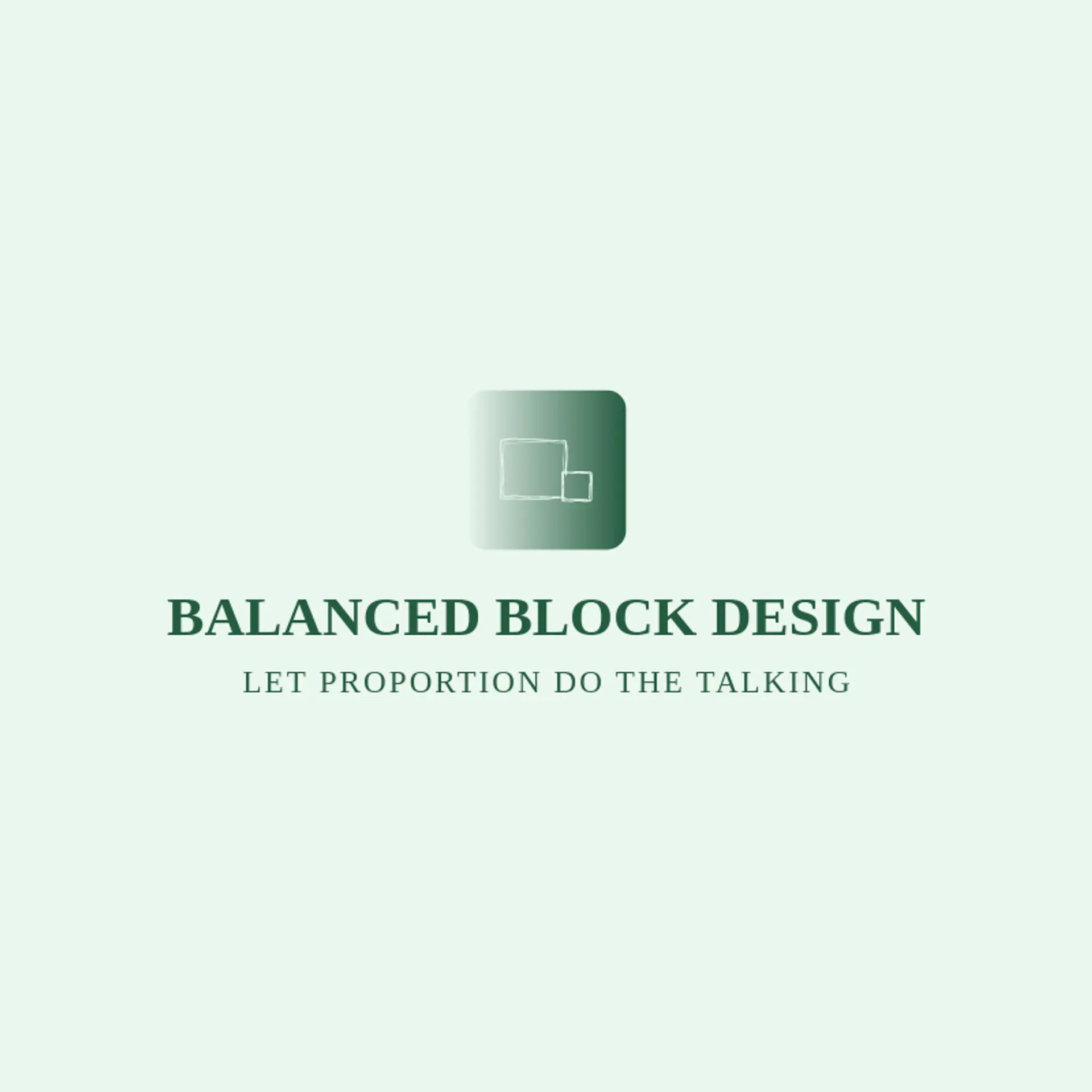 Balanced Block Design logo for rectangle