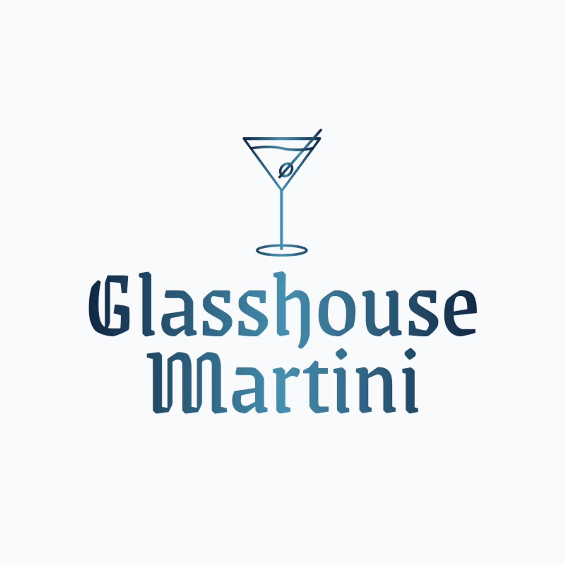 Glasshouse Martini logo for martini