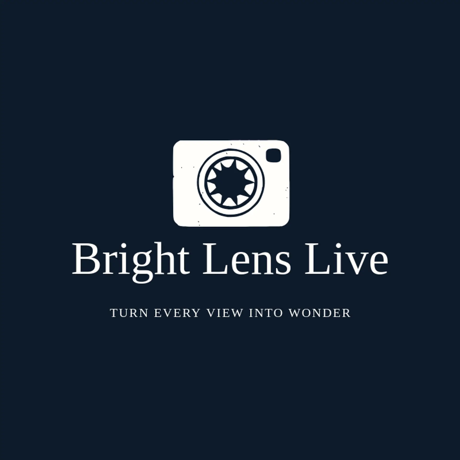 Bright Lens Live logo for stream