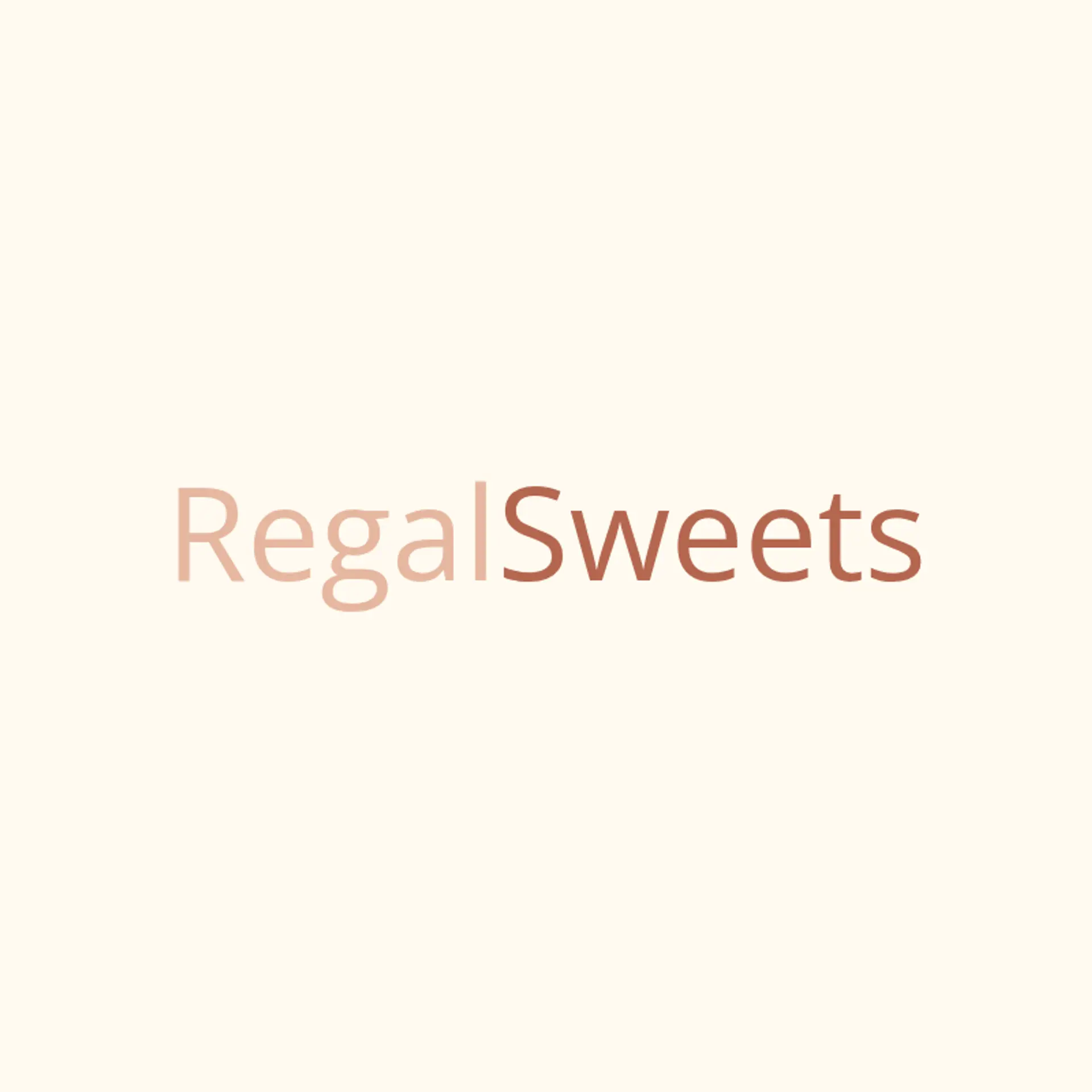 Regal Sweets logo for elegant bakery