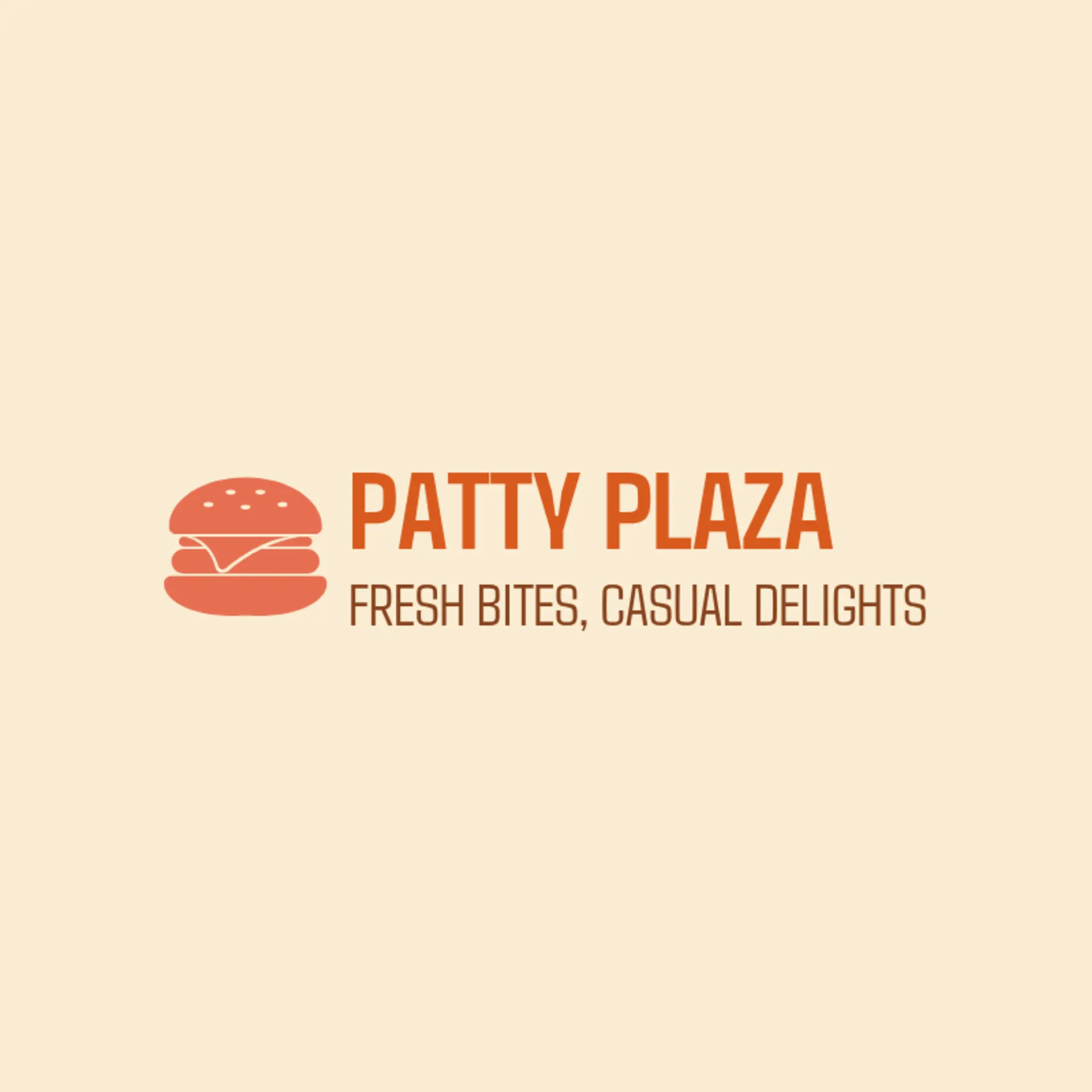 Patty Plaza logo for burger restaurant