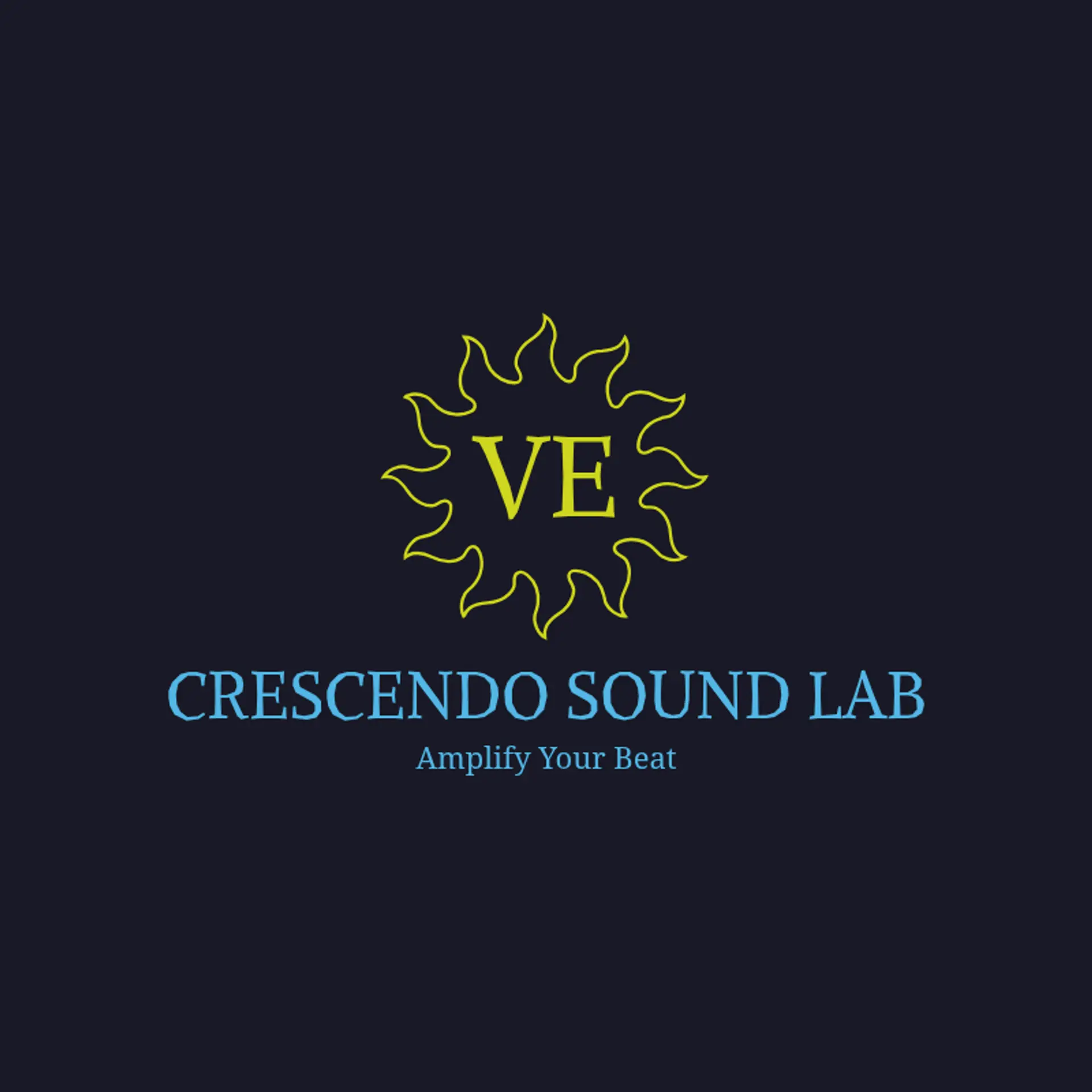Crescendo Sound Lab logo for music