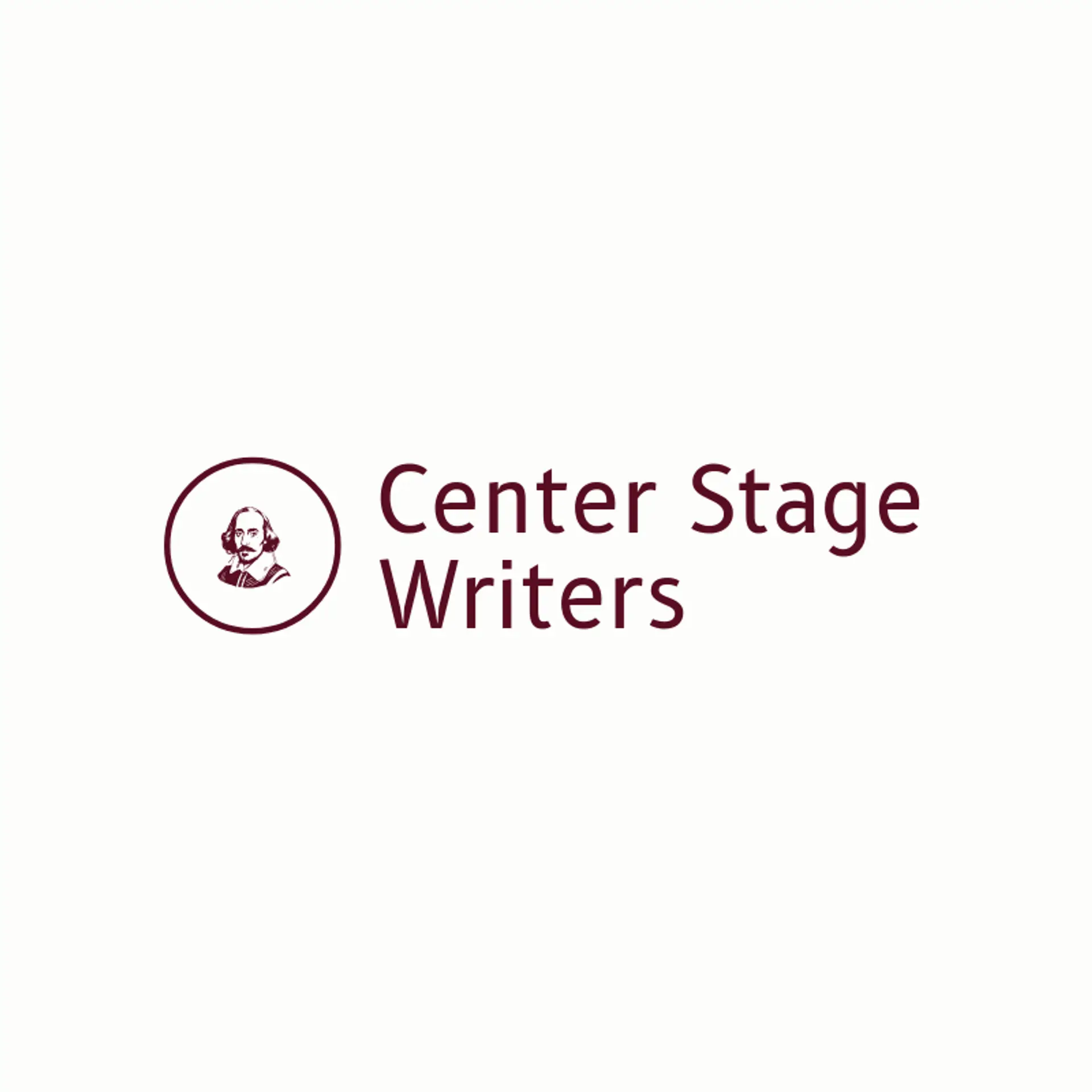Center Stage Writers logo for playwright