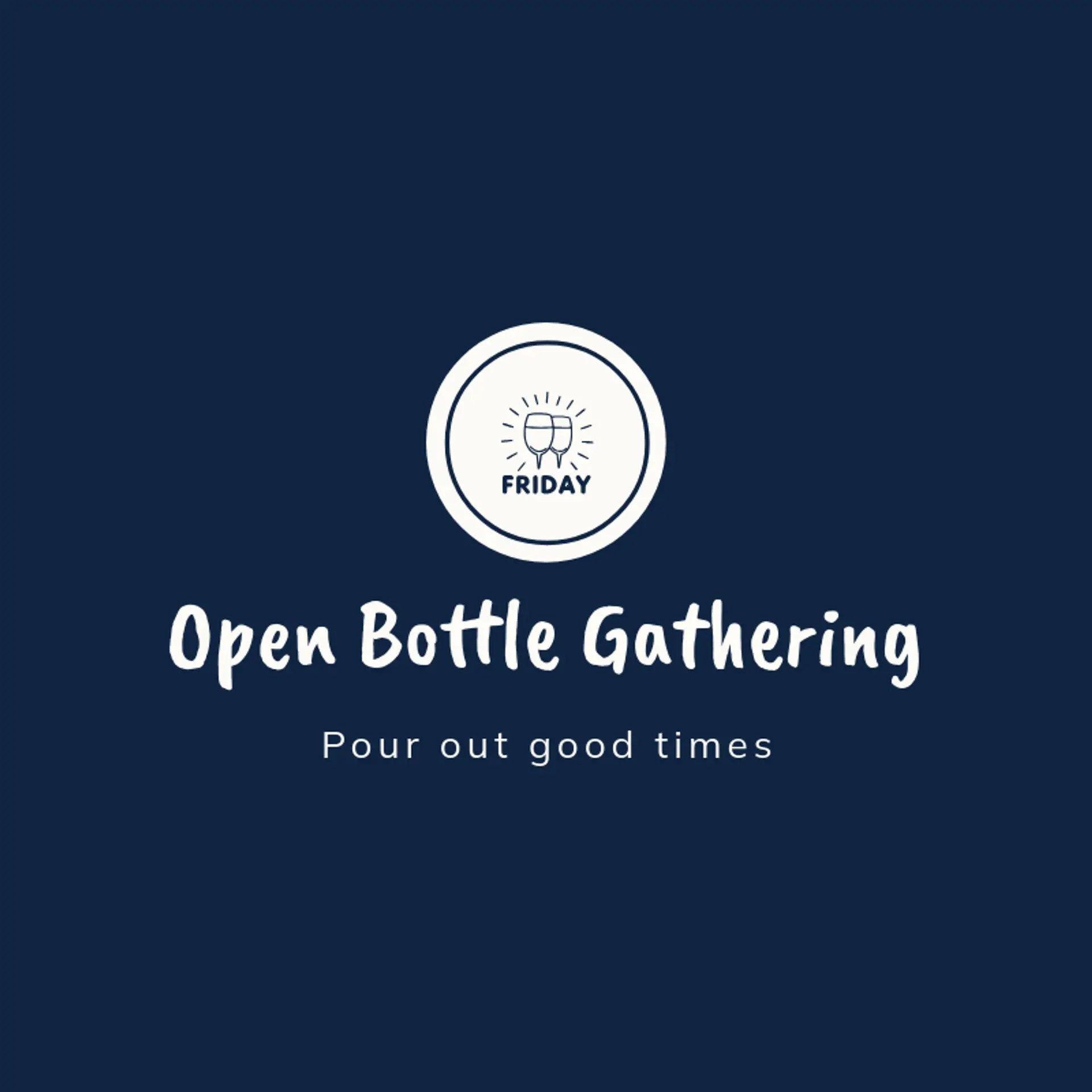 Open Bottle Gathering logo for cheers