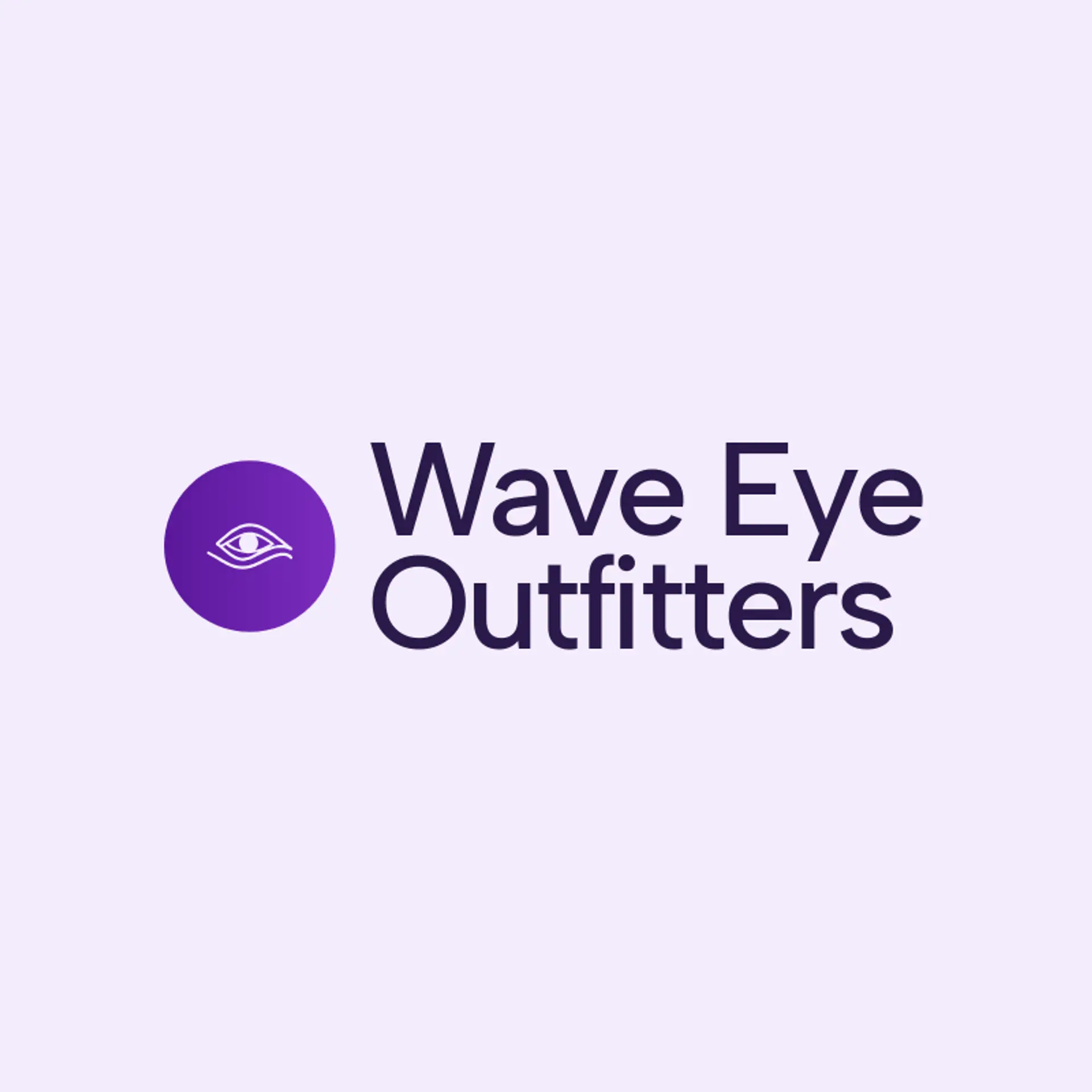 Wave Eye Outfitters logo for wolf