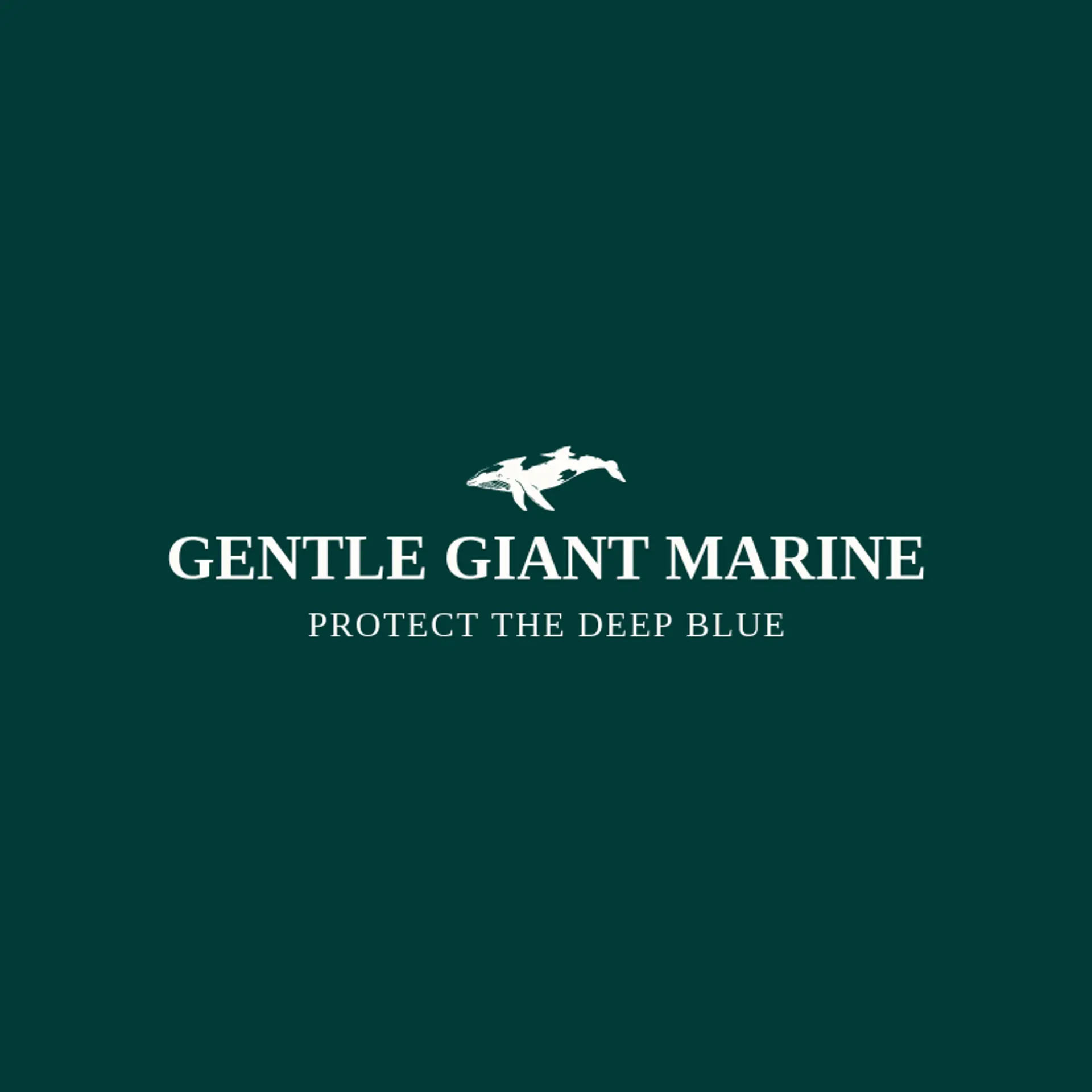 Gentle Giant Marine logo for whale