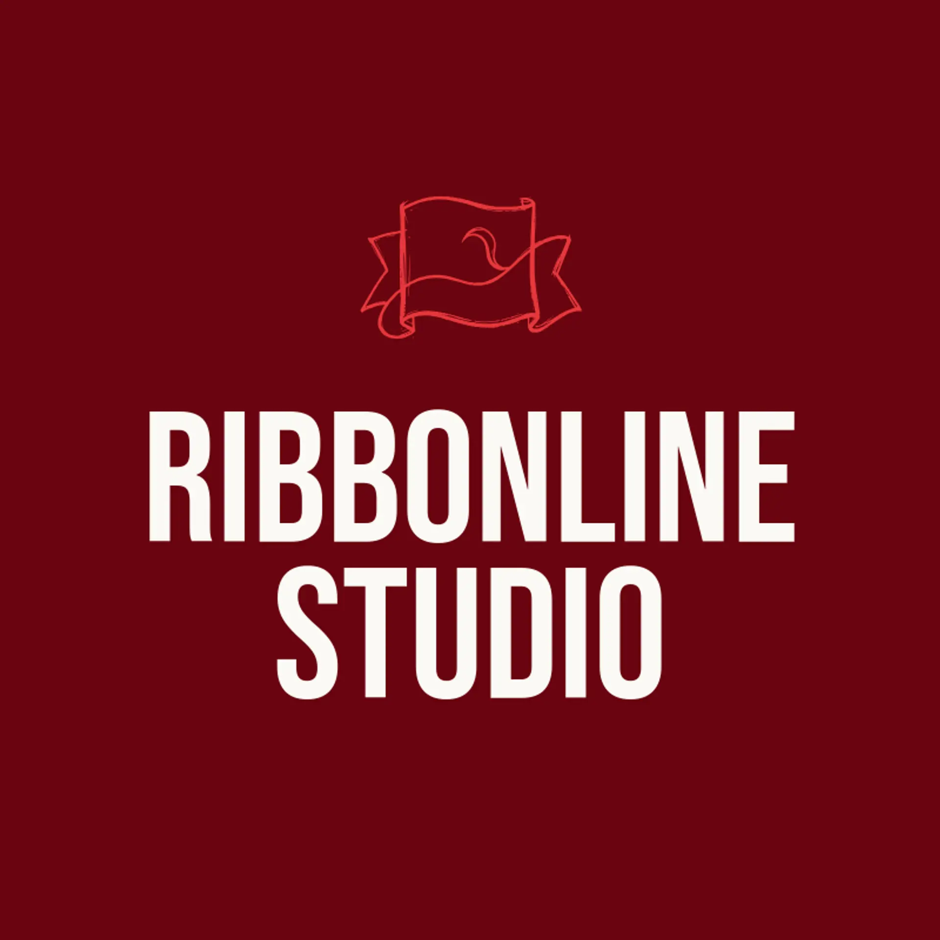 Ribbonline Studio logo for frame