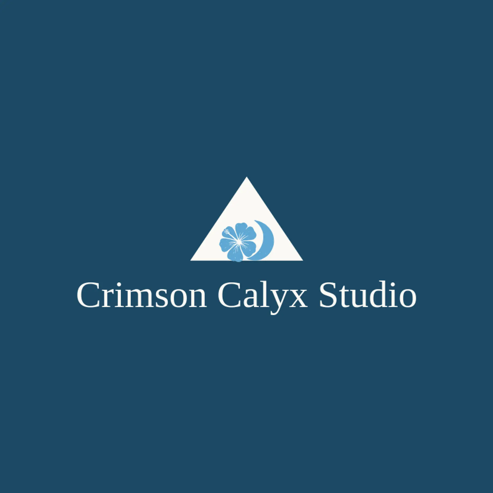 Crimson Calyx Studio logo for hibiscus