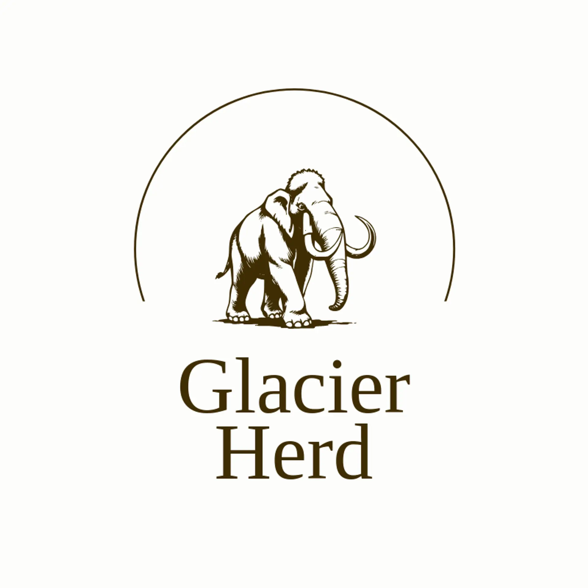 Glacier Herd logo for mammoth