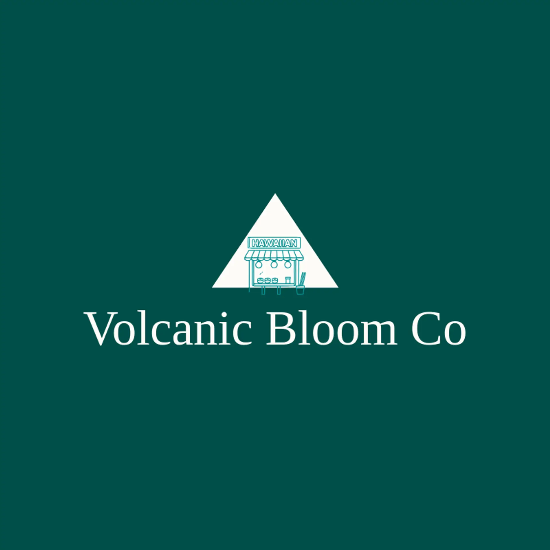 Volcanic Bloom Co logo for hawaiian
