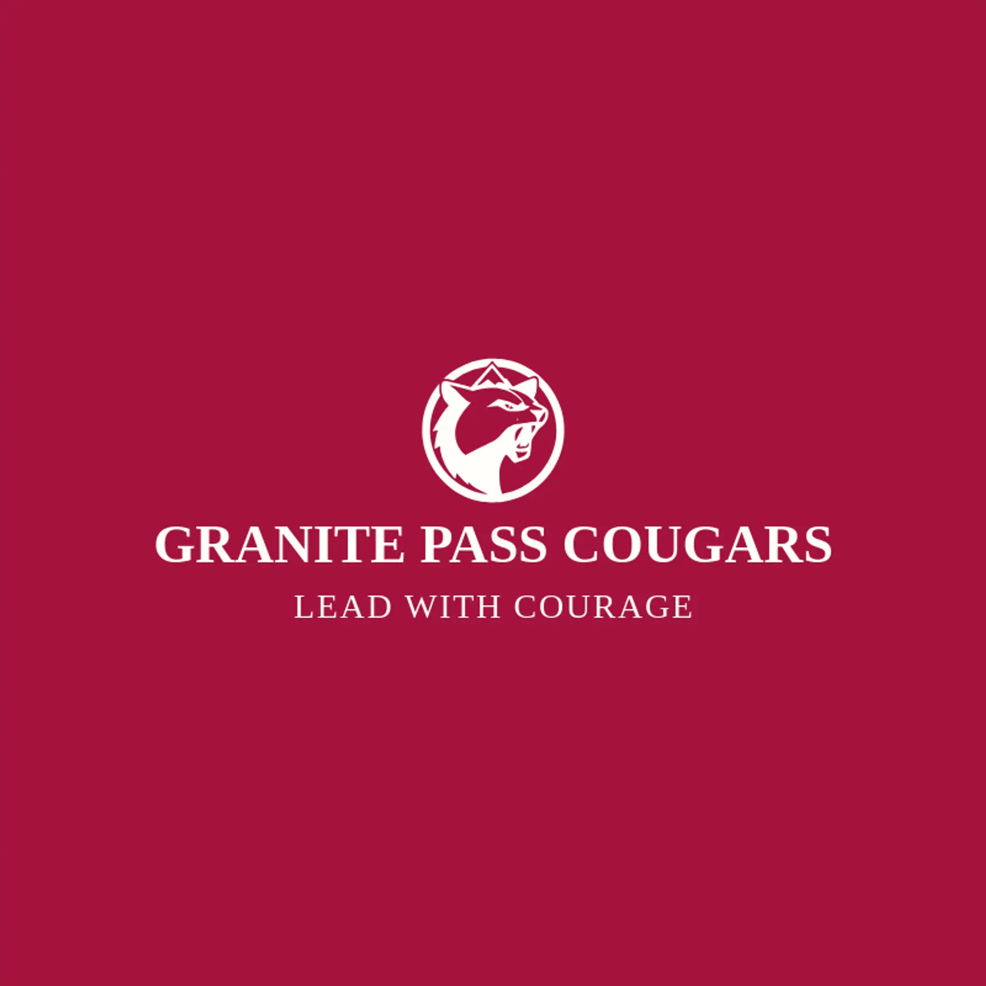 Granite Pass Cougars logo for cougar