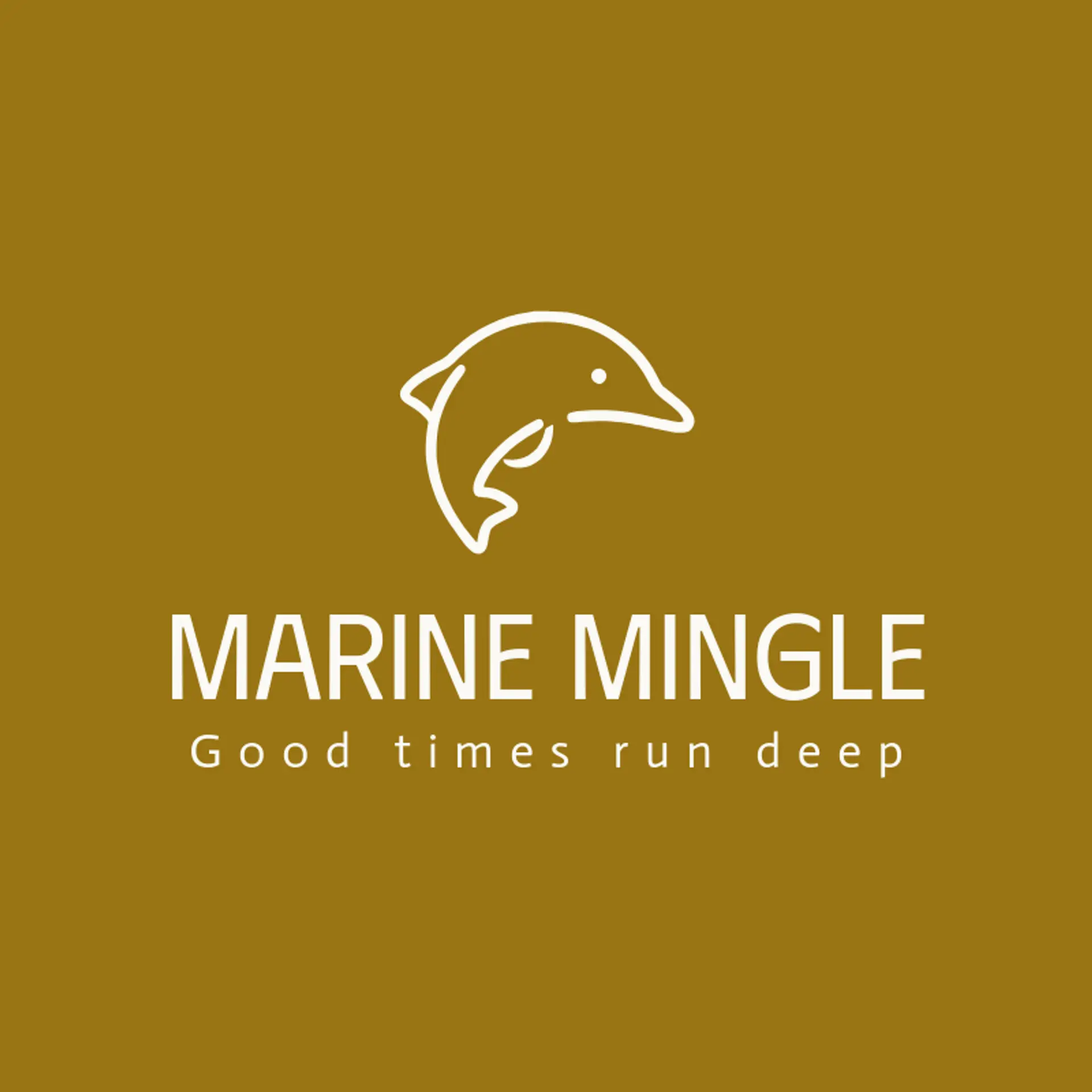 Marine Mingle logo for dolphin