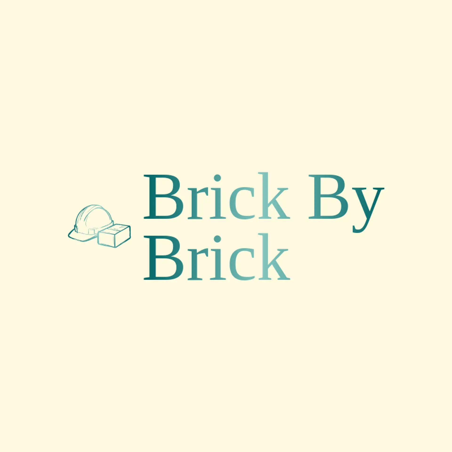 Brick by Brick logo for hard hat