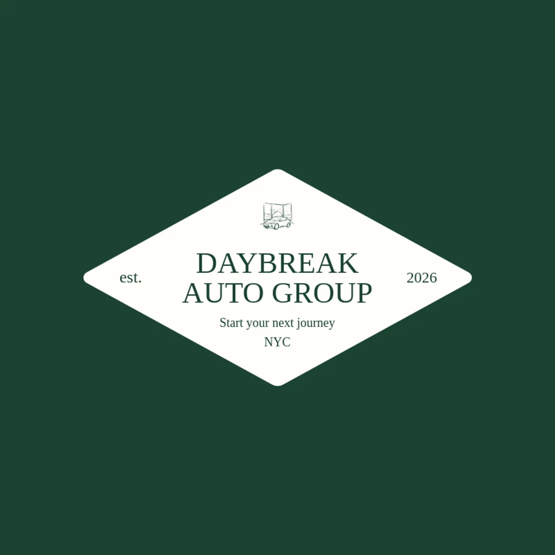 Daybreak Auto Group logo for car dealership