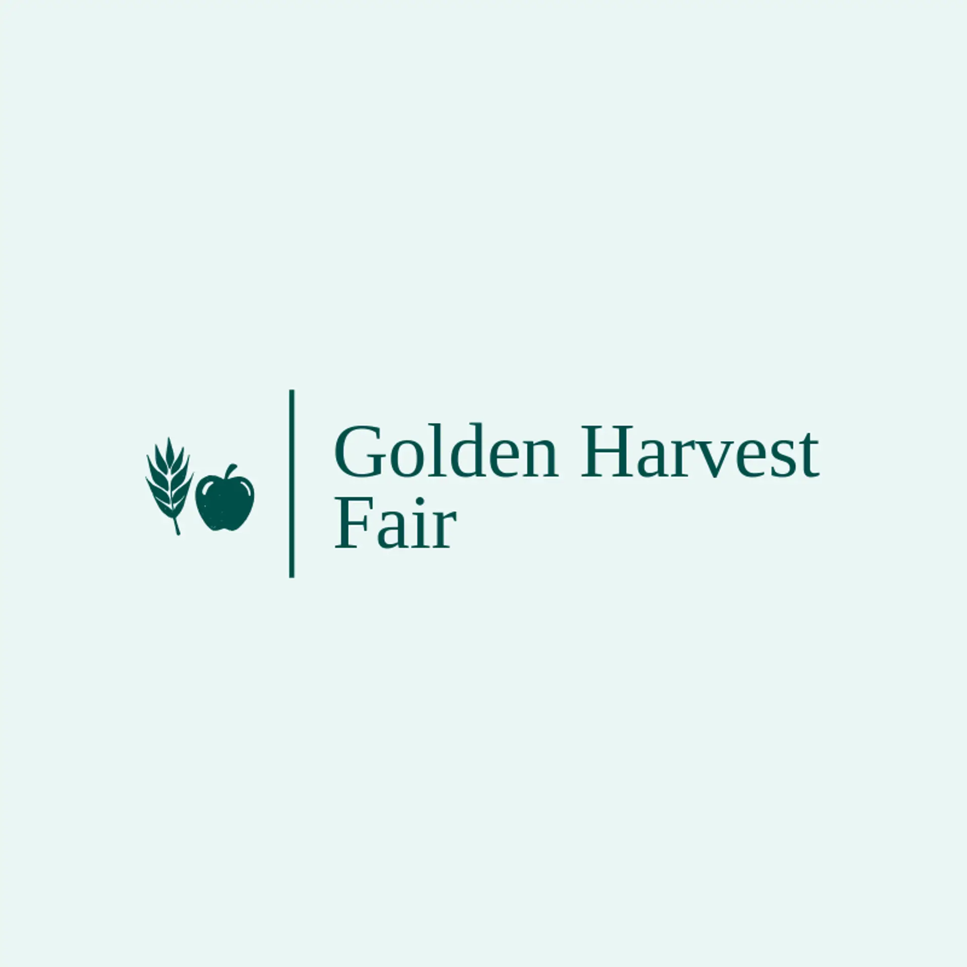 Golden Harvest Fair logo for fair