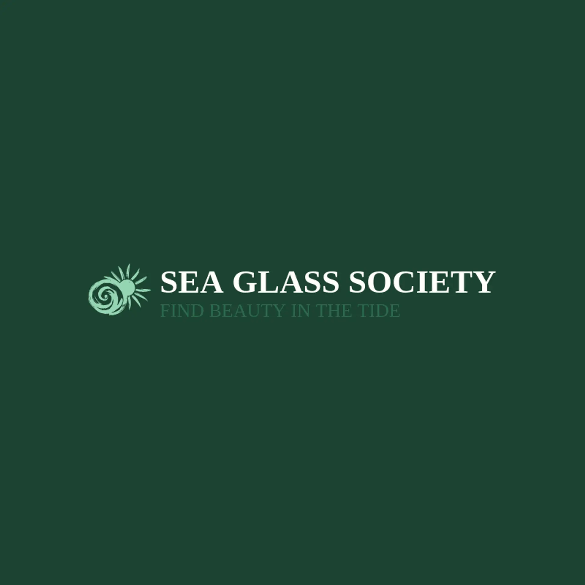 Sea Glass Society logo for ocean