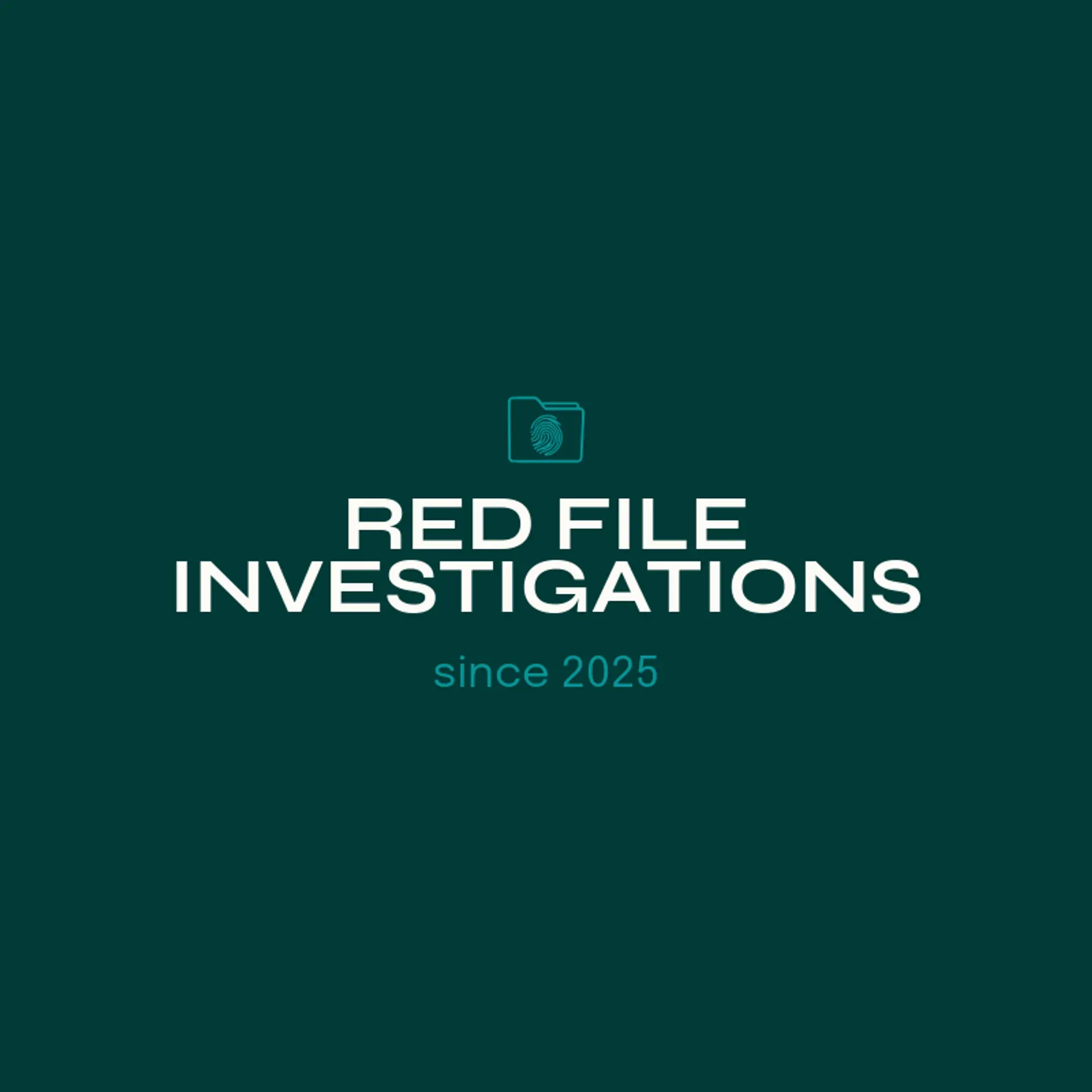 Red File Investigations logo for detective