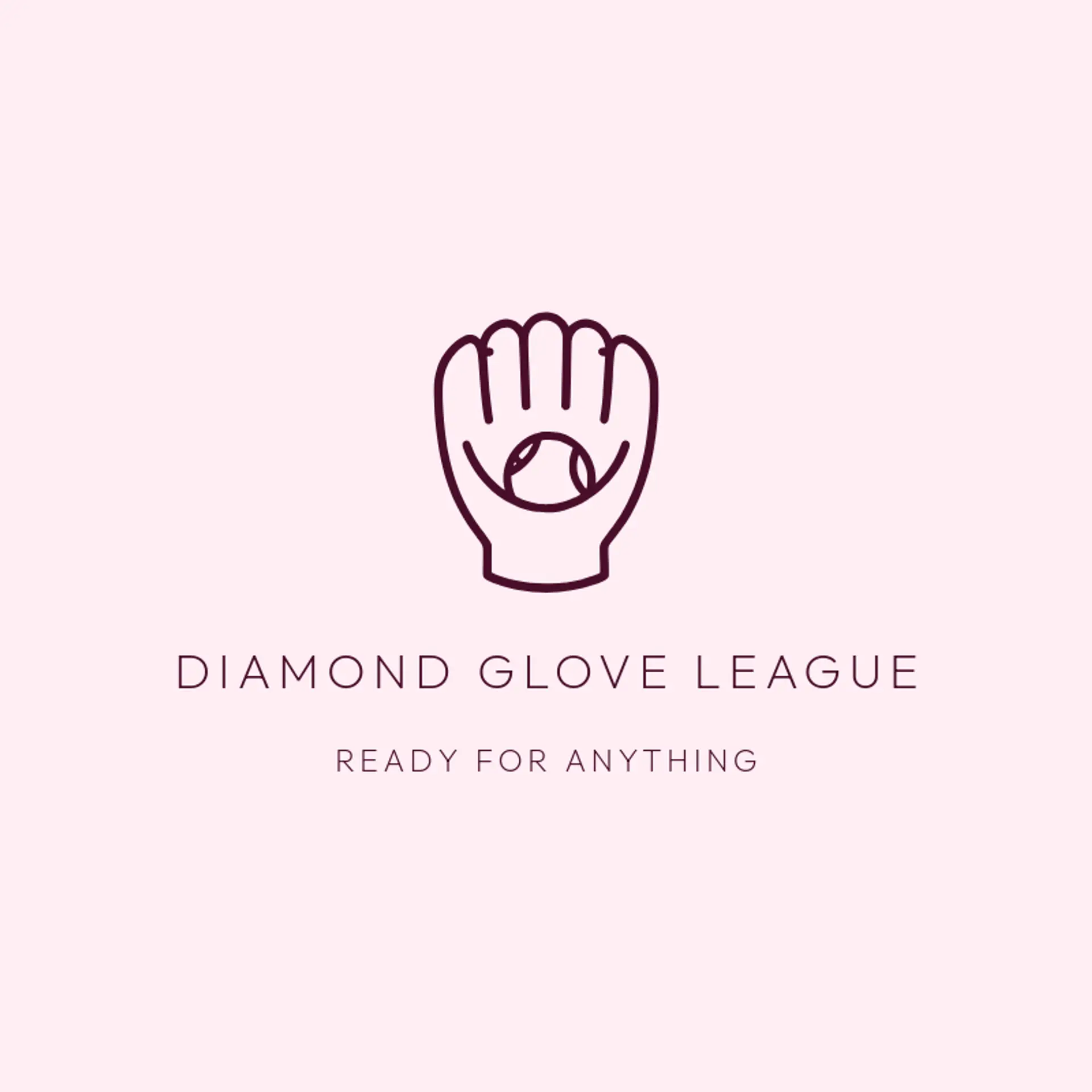 Diamond Glove League logo for softball