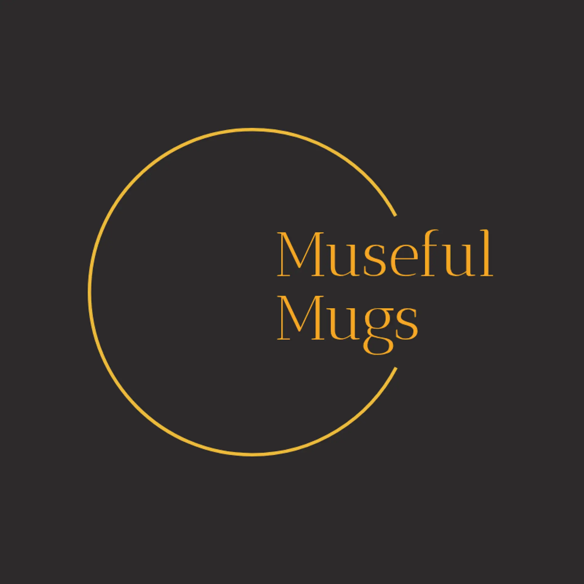 Museful Mugs logo for creative cafe