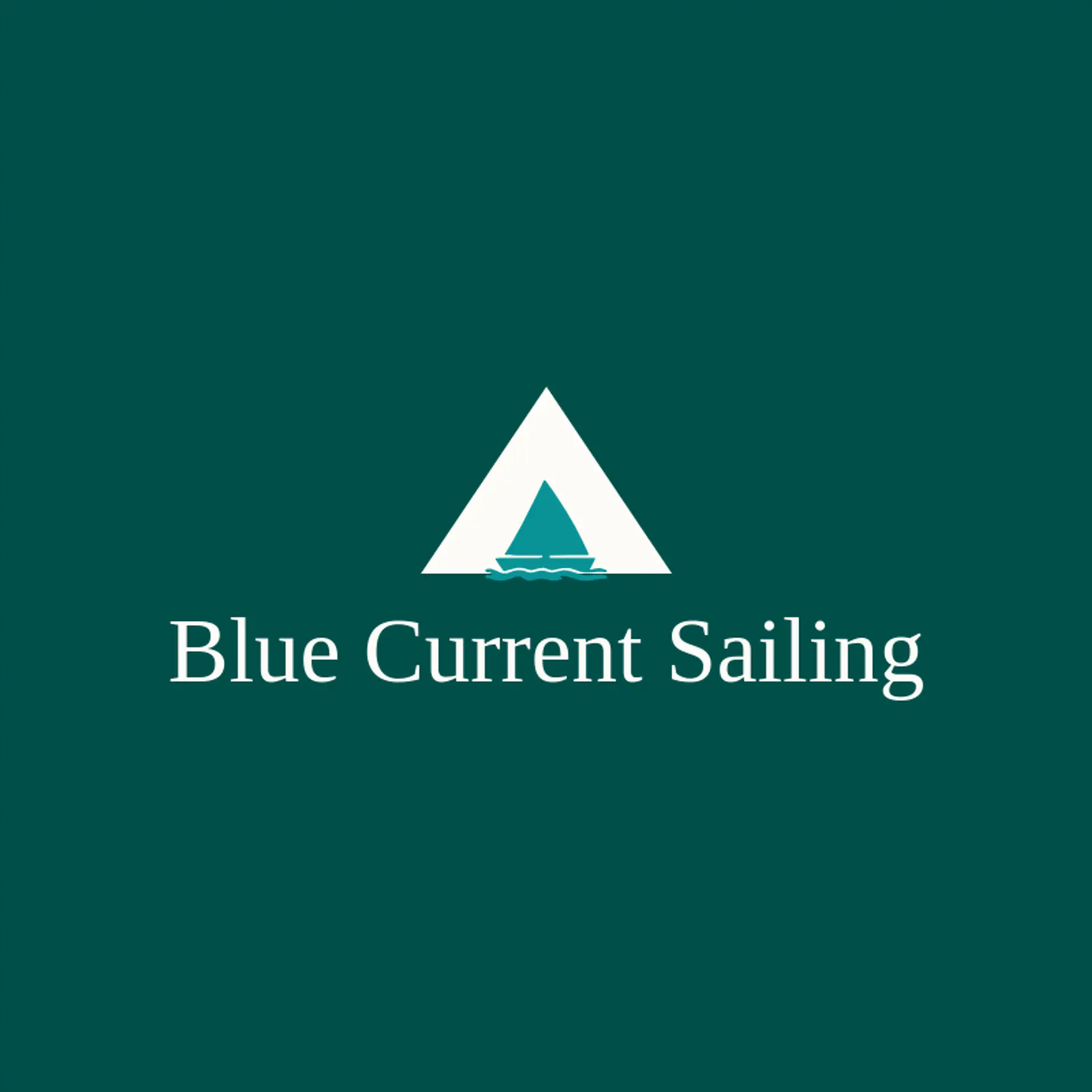 Blue Current Sailing logo for sailboat