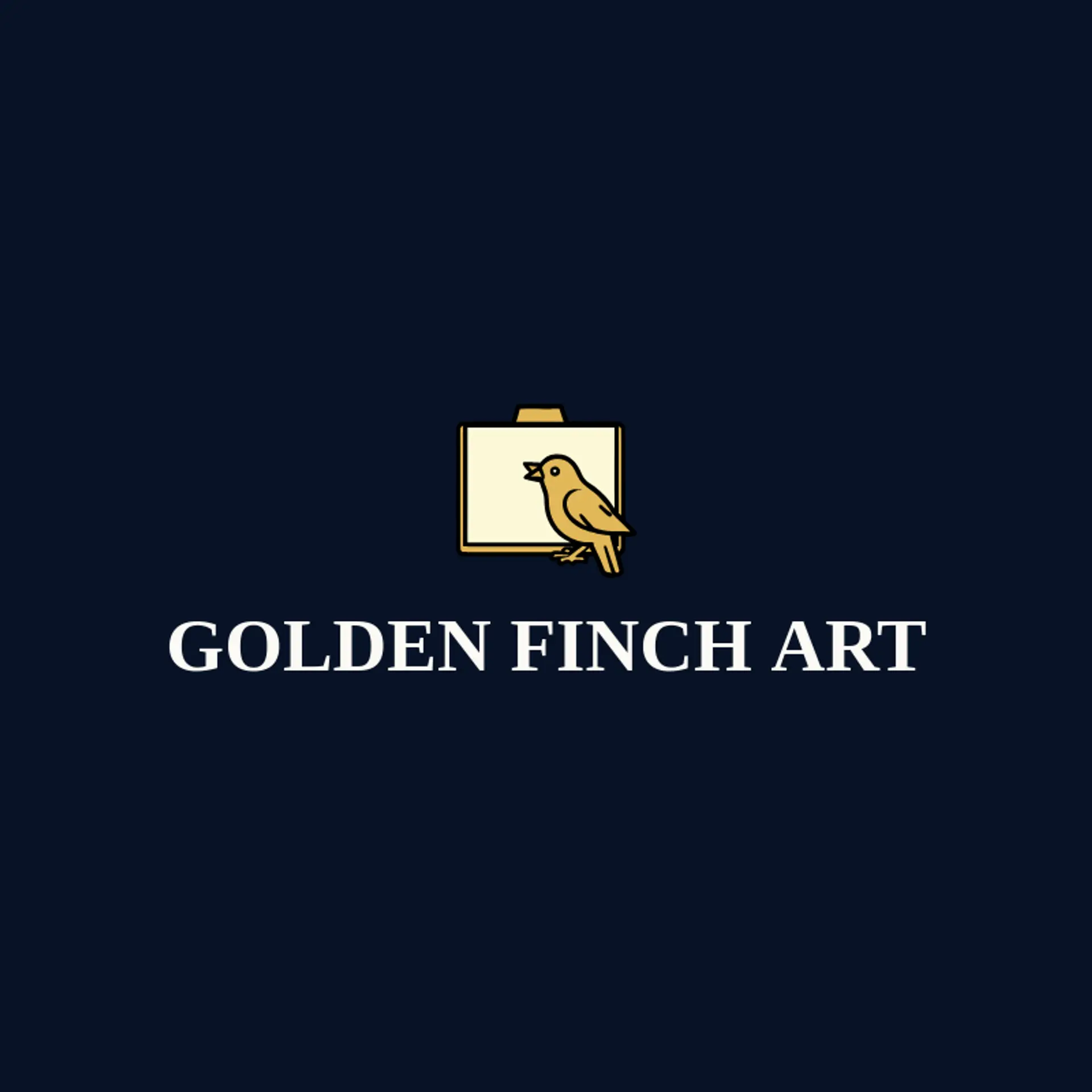 Golden Finch Art logo for canvas